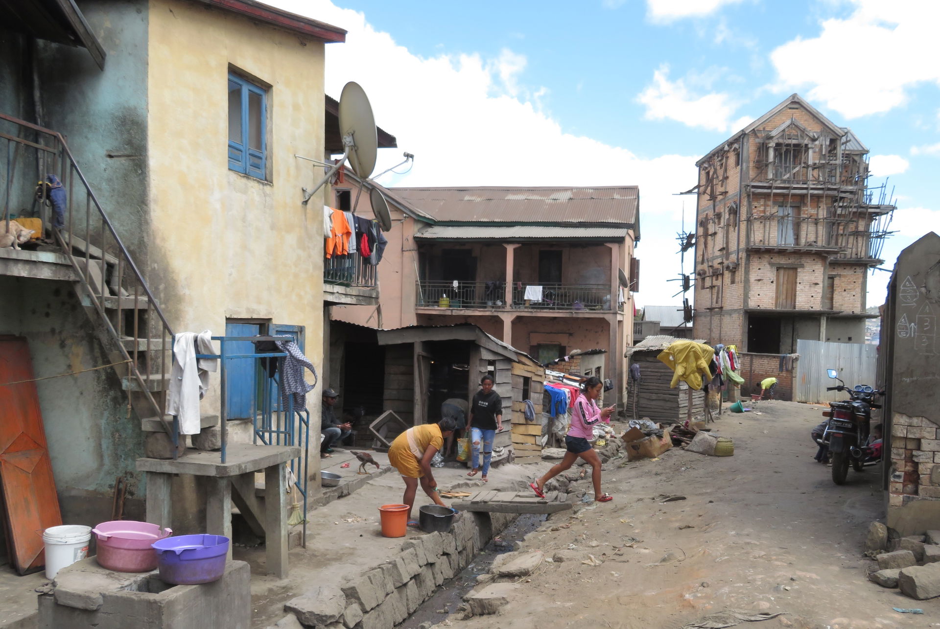 Typical residential area, Ambatolampy, Madagascar
