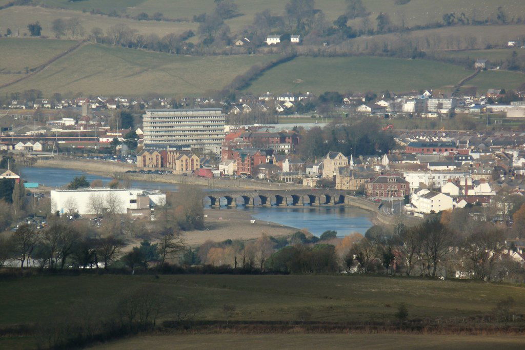 Long Bridge and surrounding buildings, Barnstaple, Devon, Engla…