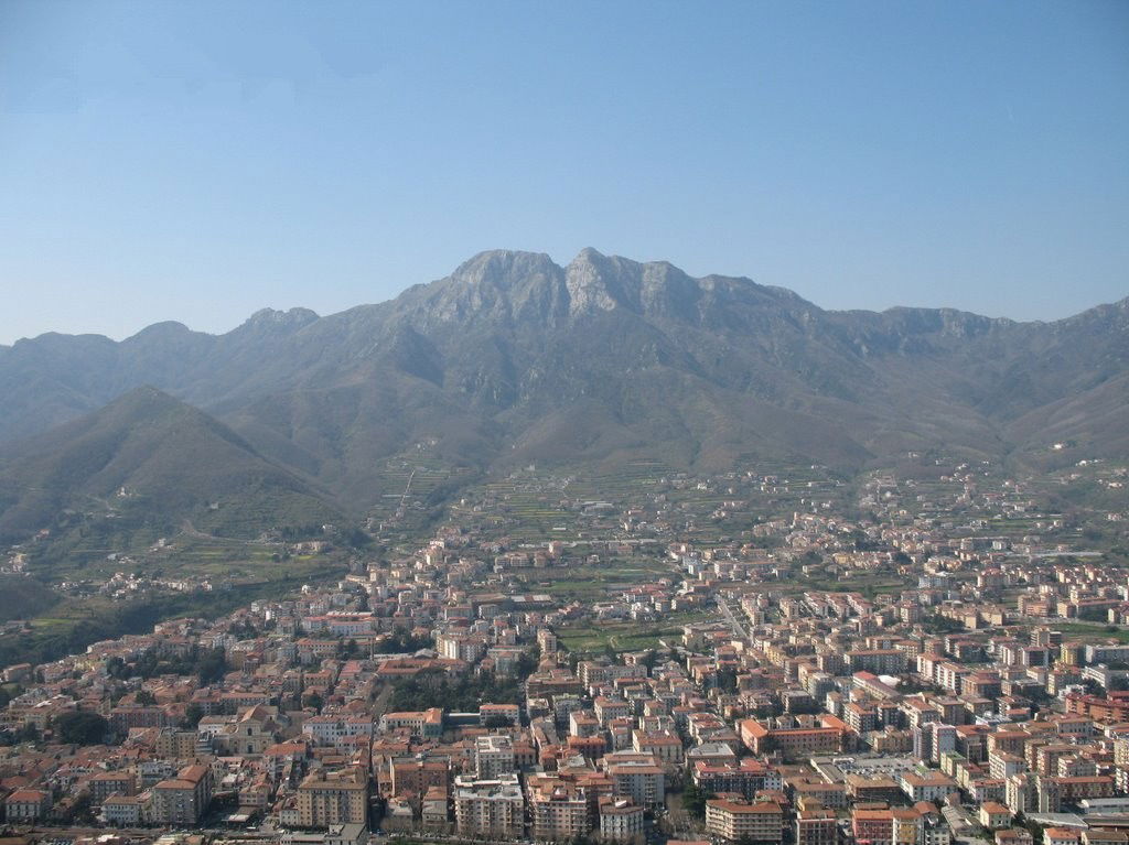 Cava de' Tirreni - Panorama da Monte Castello