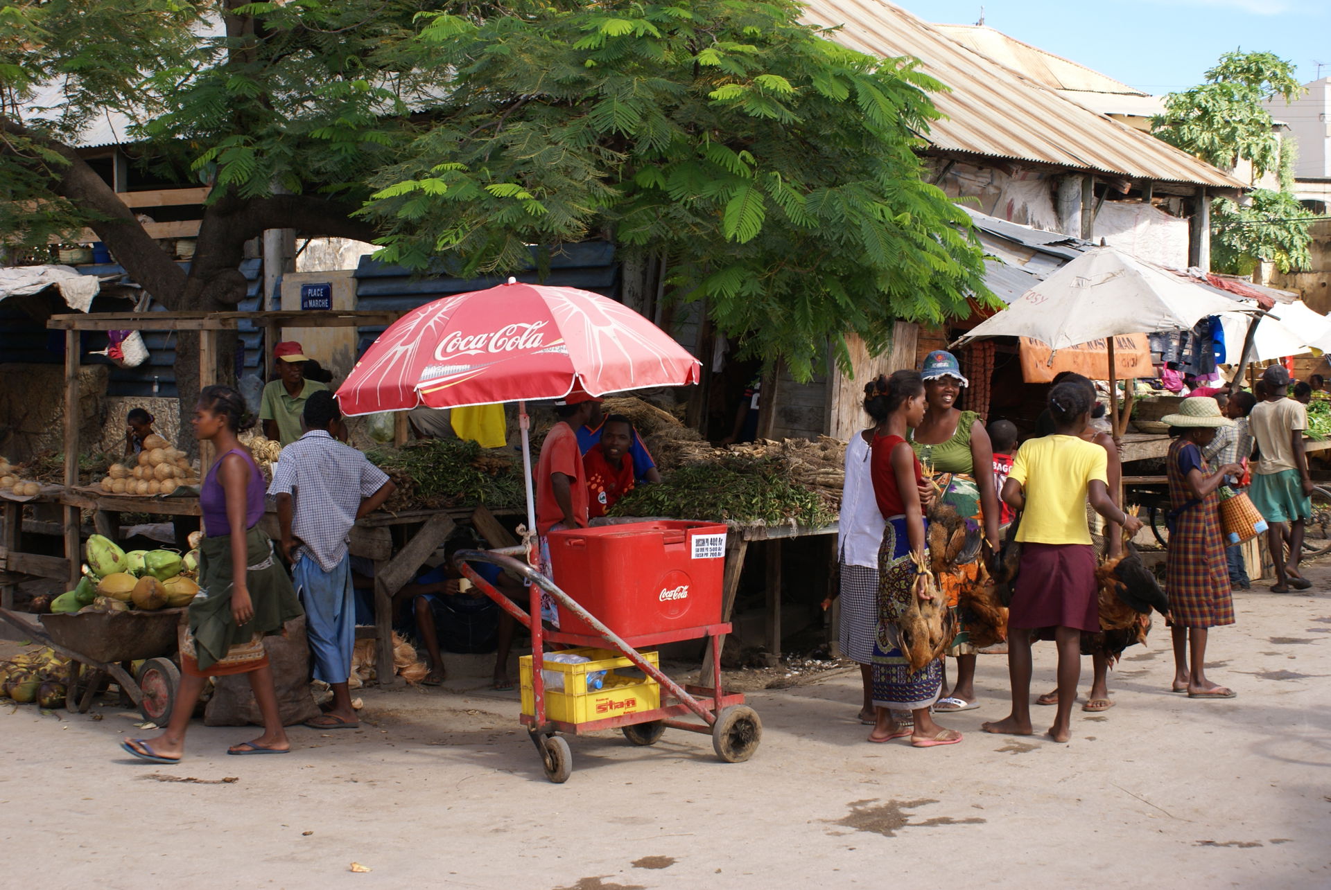 On the street market of Toliara (south of Madagascar)