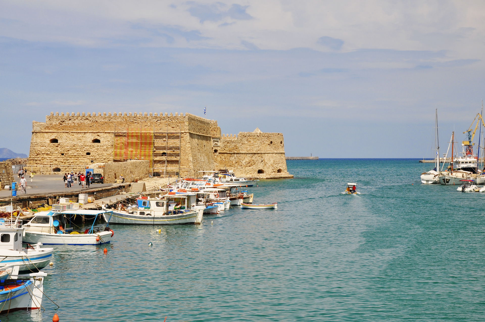 Venetian Fortress of Koules in Heraklion, Crete, Greece.