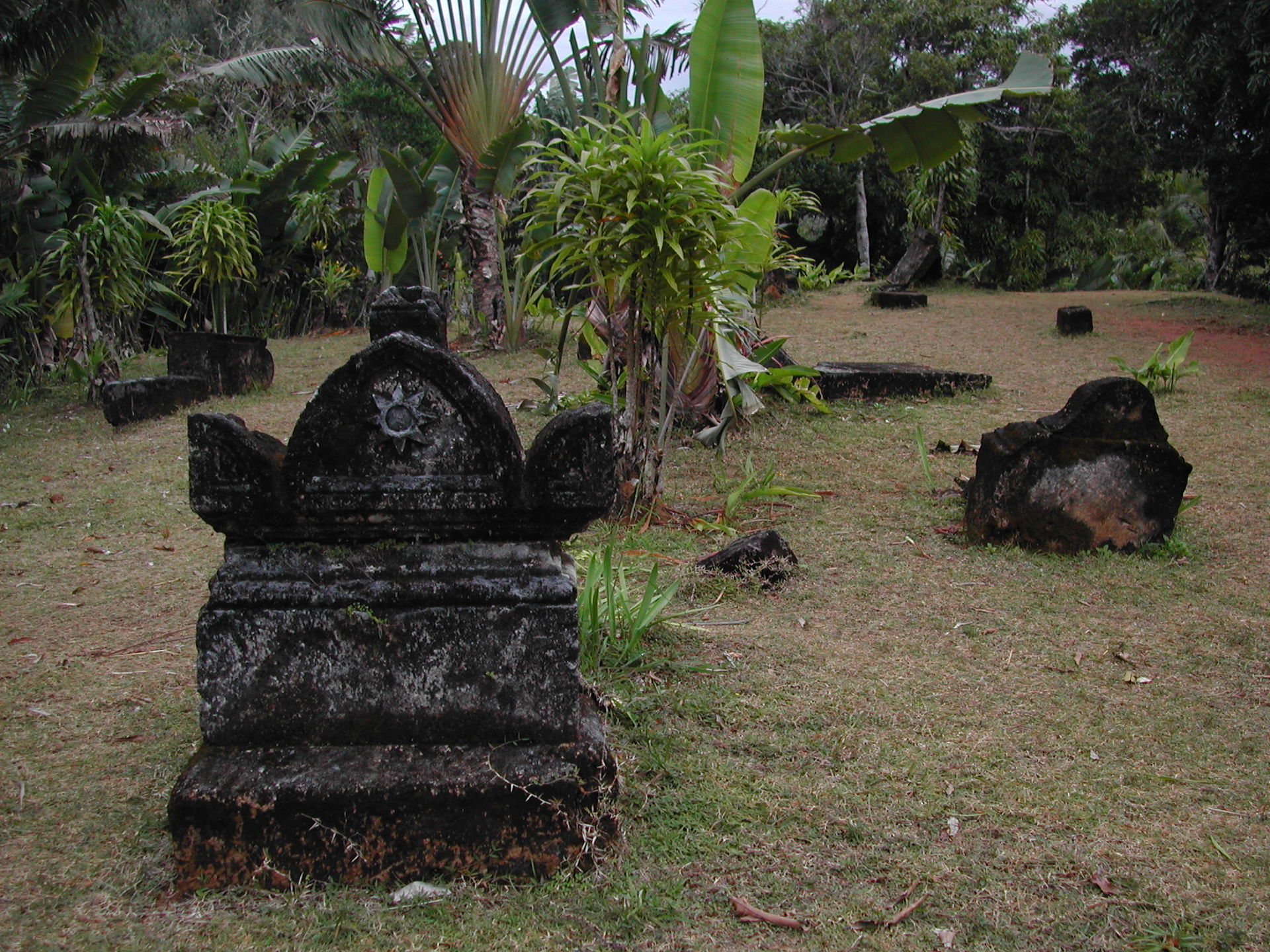 The cemetery of past pirates at Ambodifototra (St. Mary's Islan…