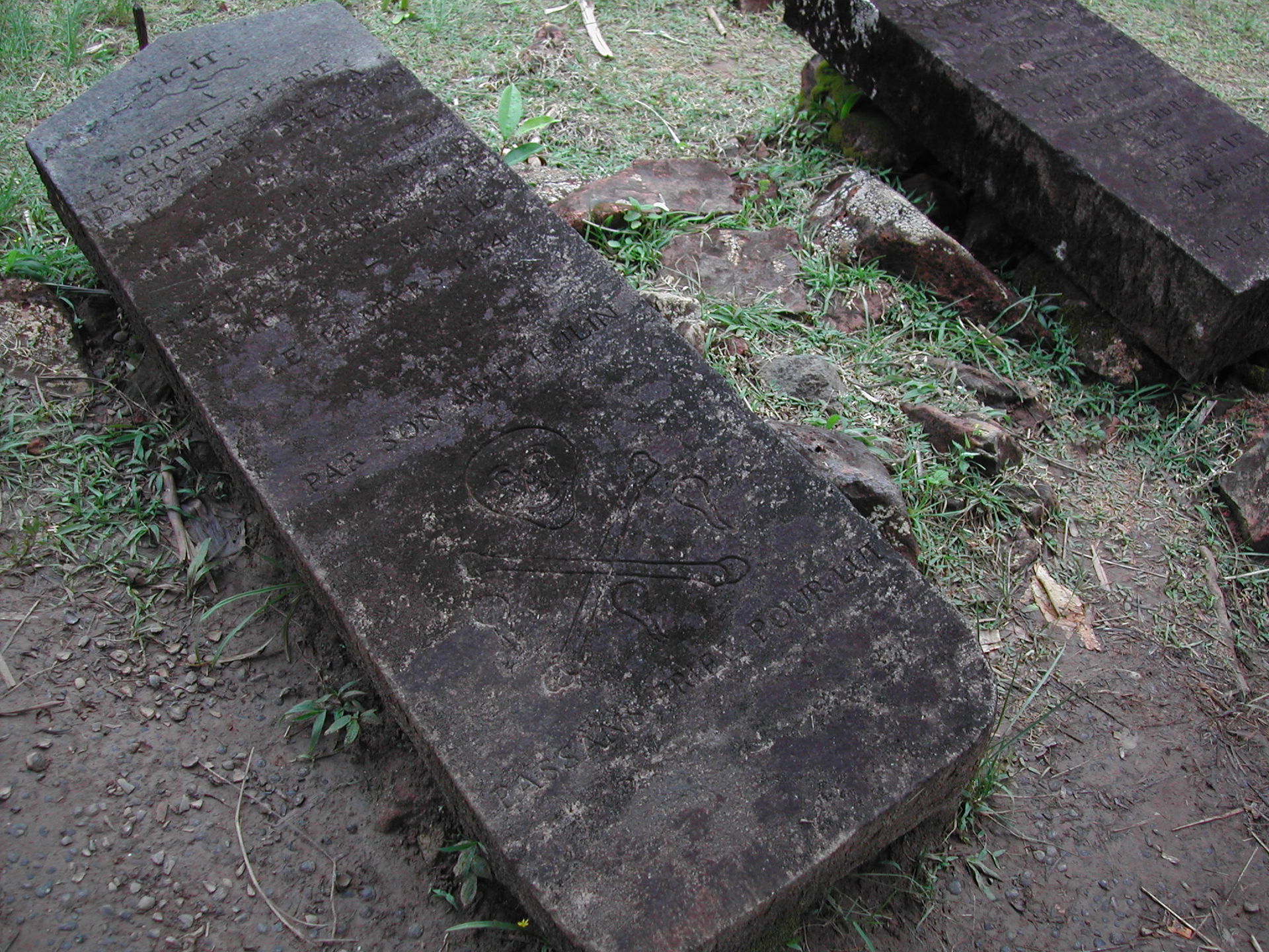 The cemetery of past pirates at Ambodifototra (St. Mary's Islan…