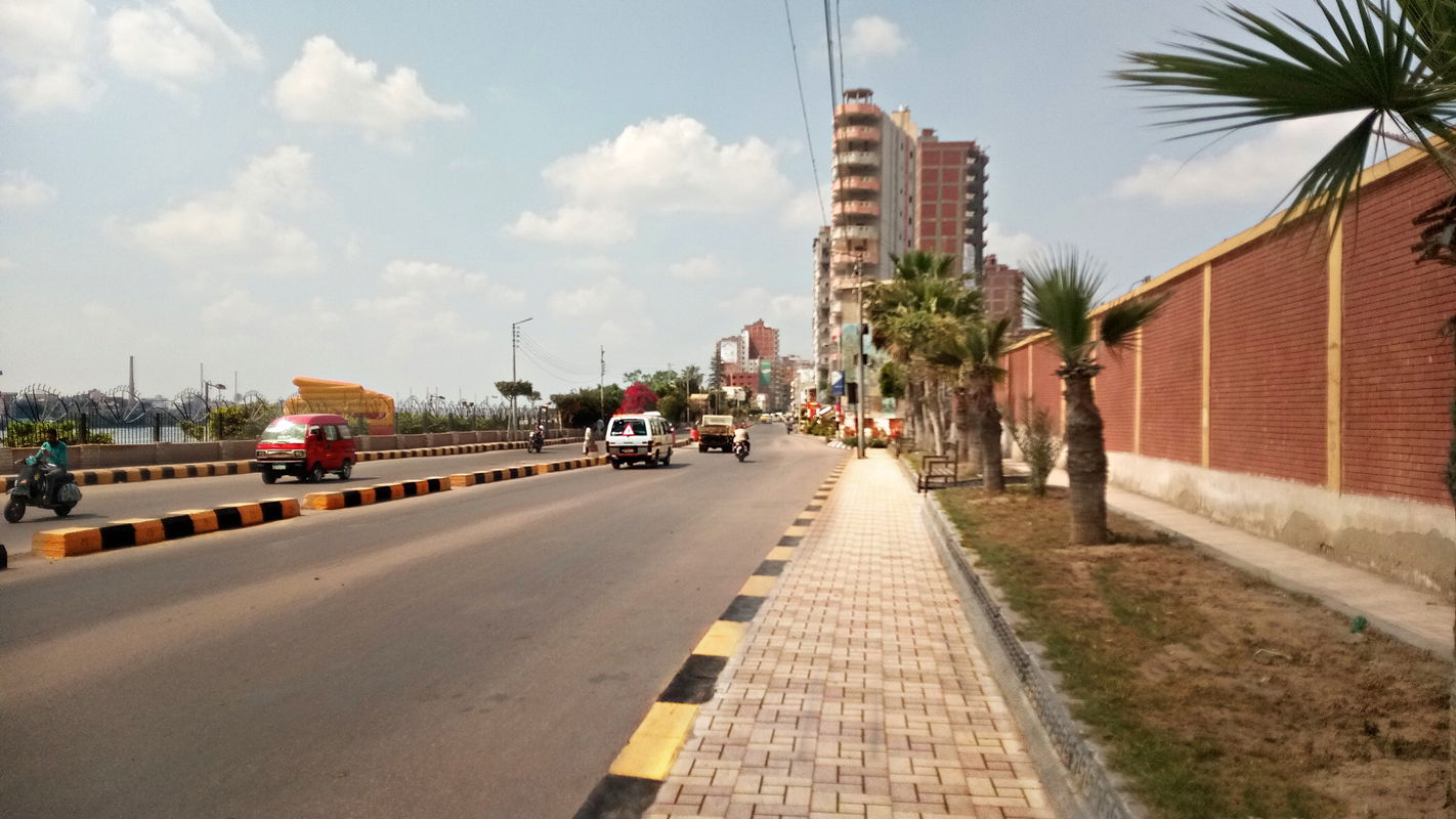 شارع الجيش المعروف بشارع البحر بمدينة دسوق، مصر.
