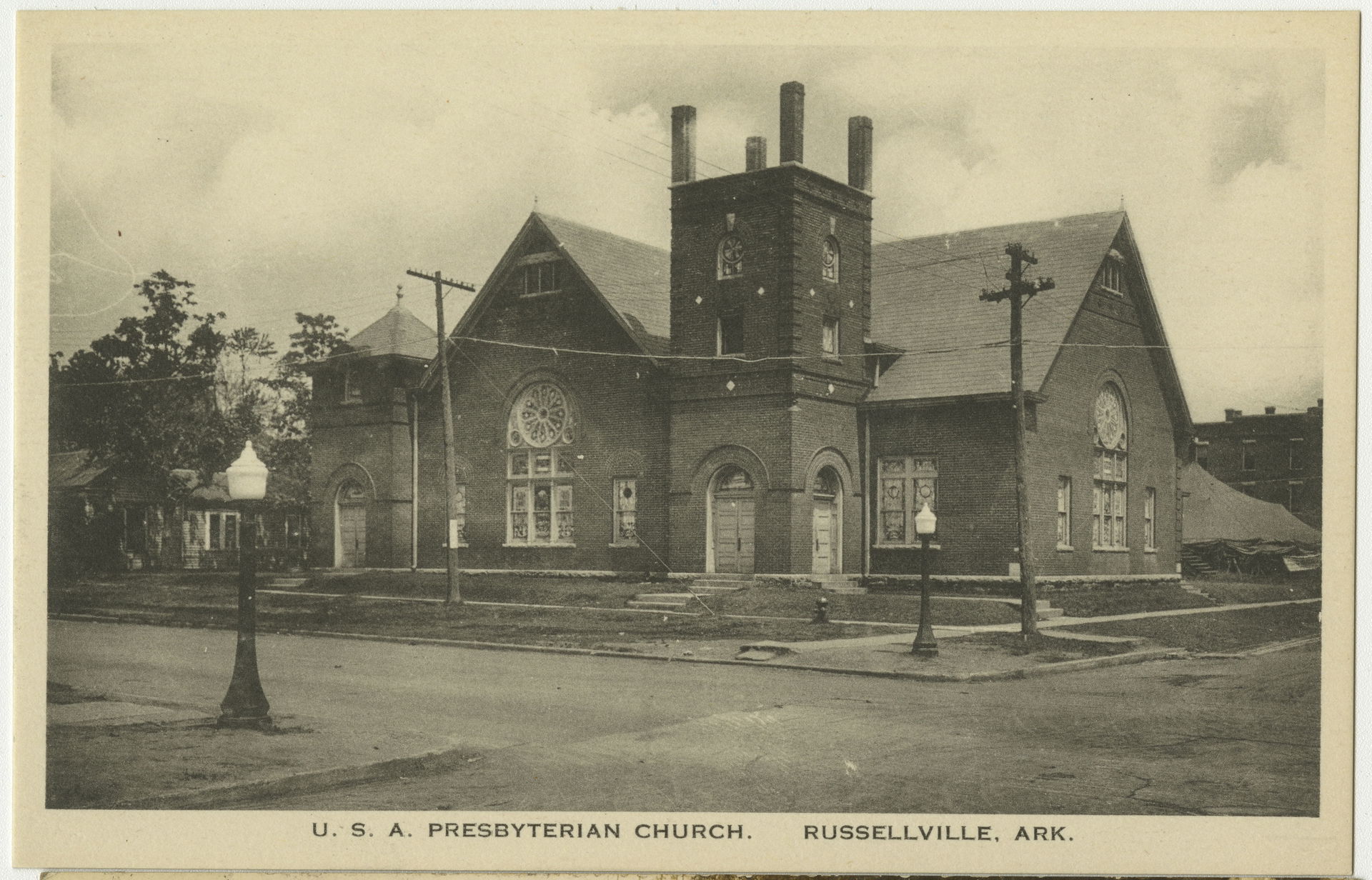 USA Presbyterian Church in Russellville, Arkansas from a pre-19…