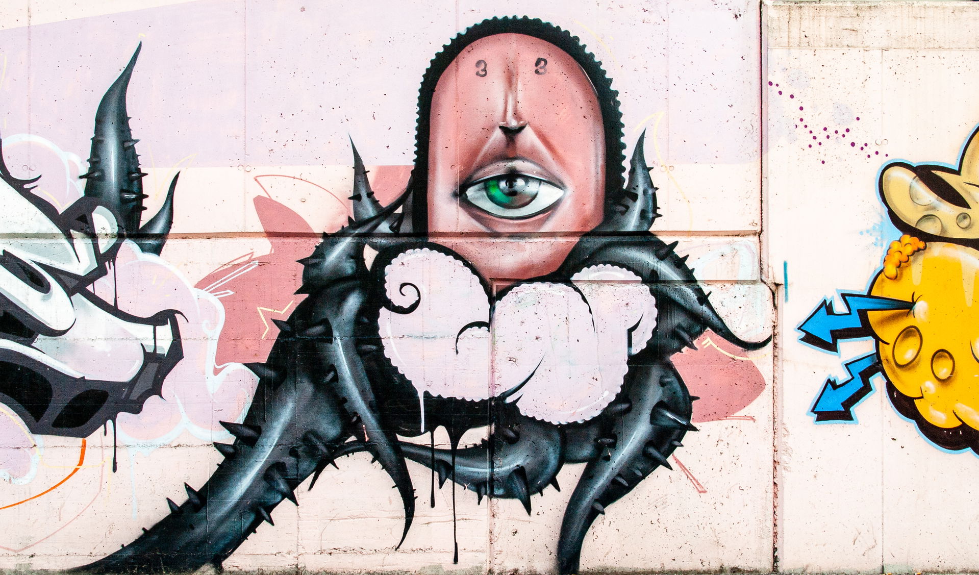 Graffiti in the industrial area of Bolzano
