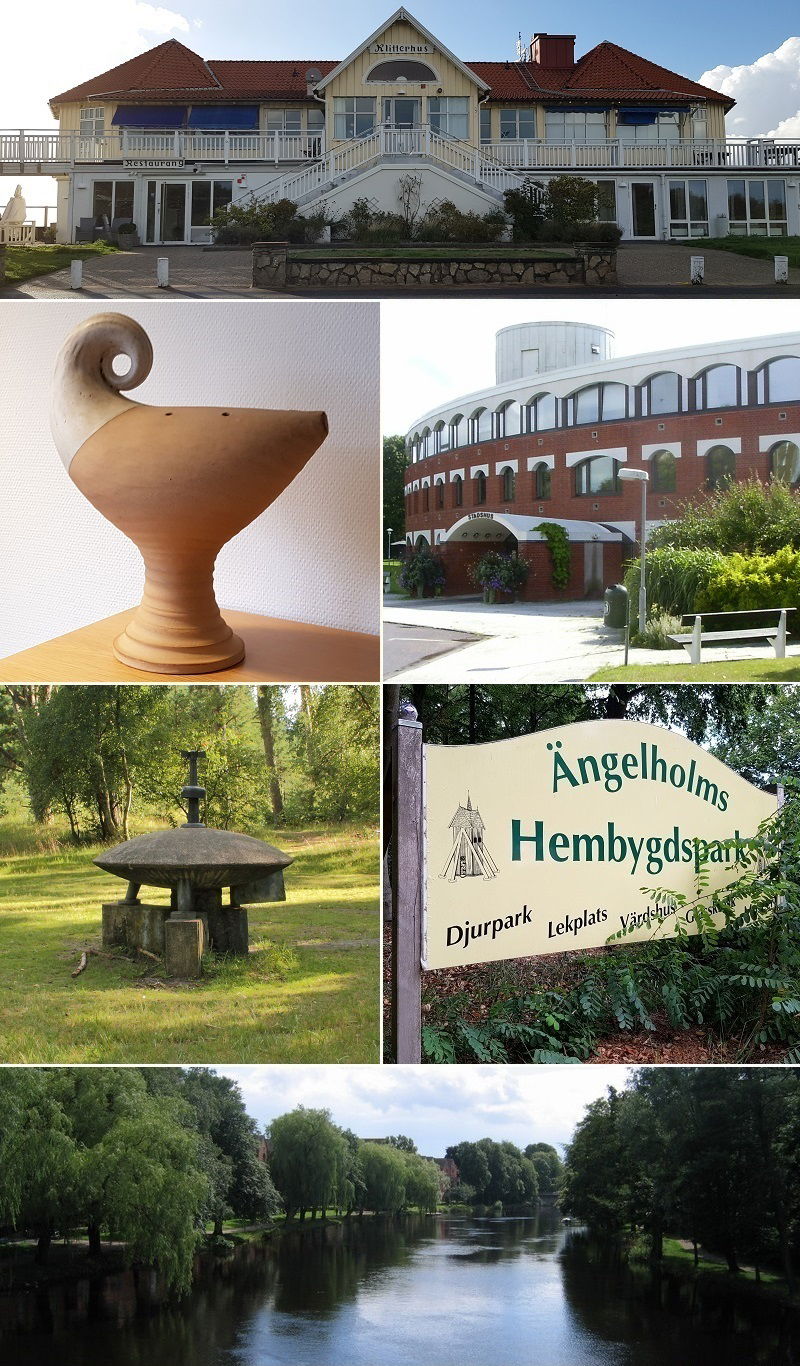 Montage of various Ängelholm images.