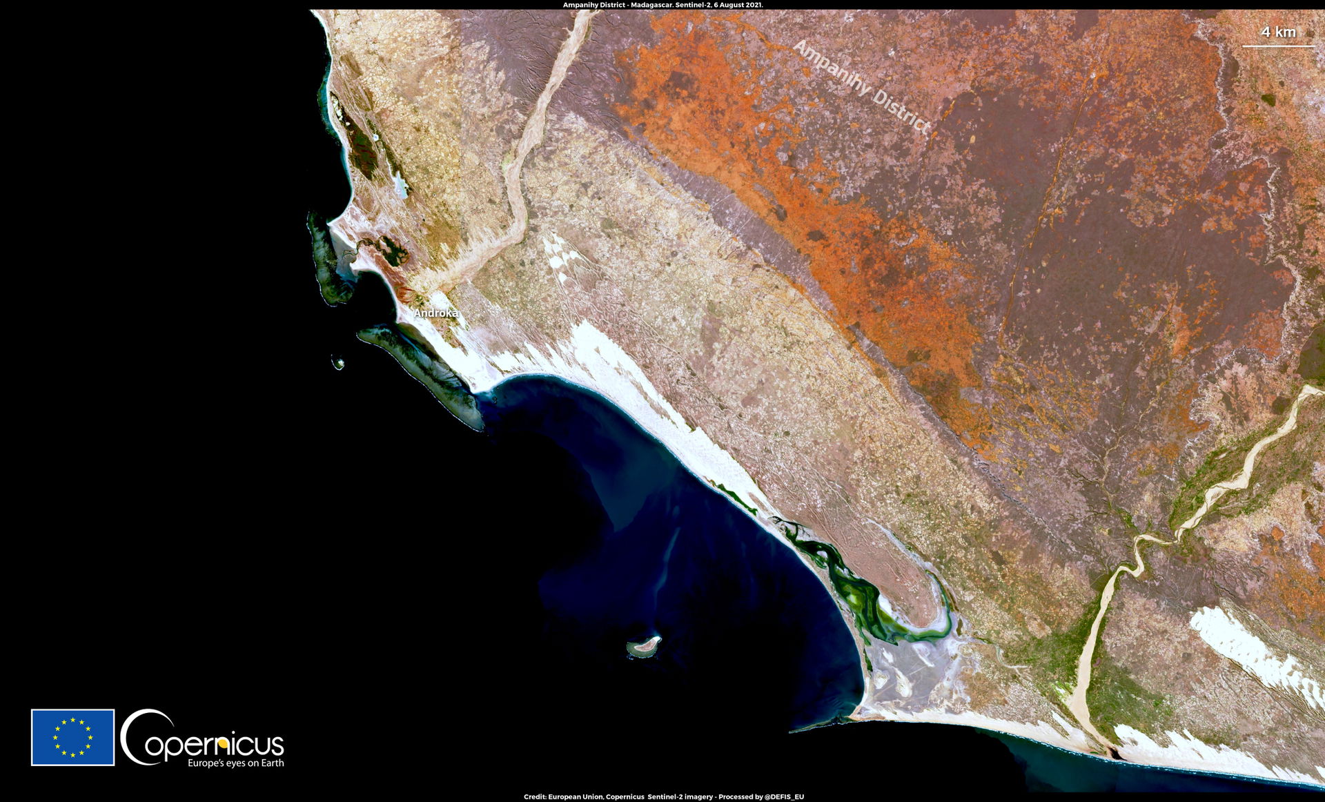 This image acquired by one of the Copernicus Sentinel-2 satelli…