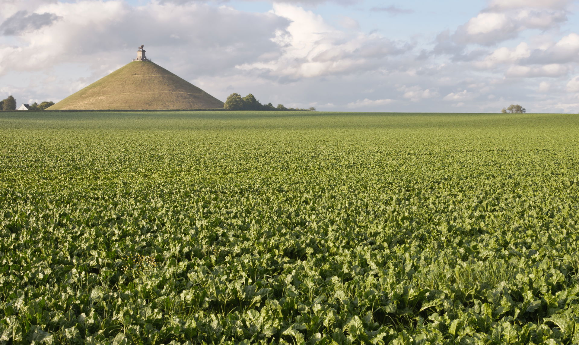 The Lion's Mound overlooking the site of the battle of Waterloo…