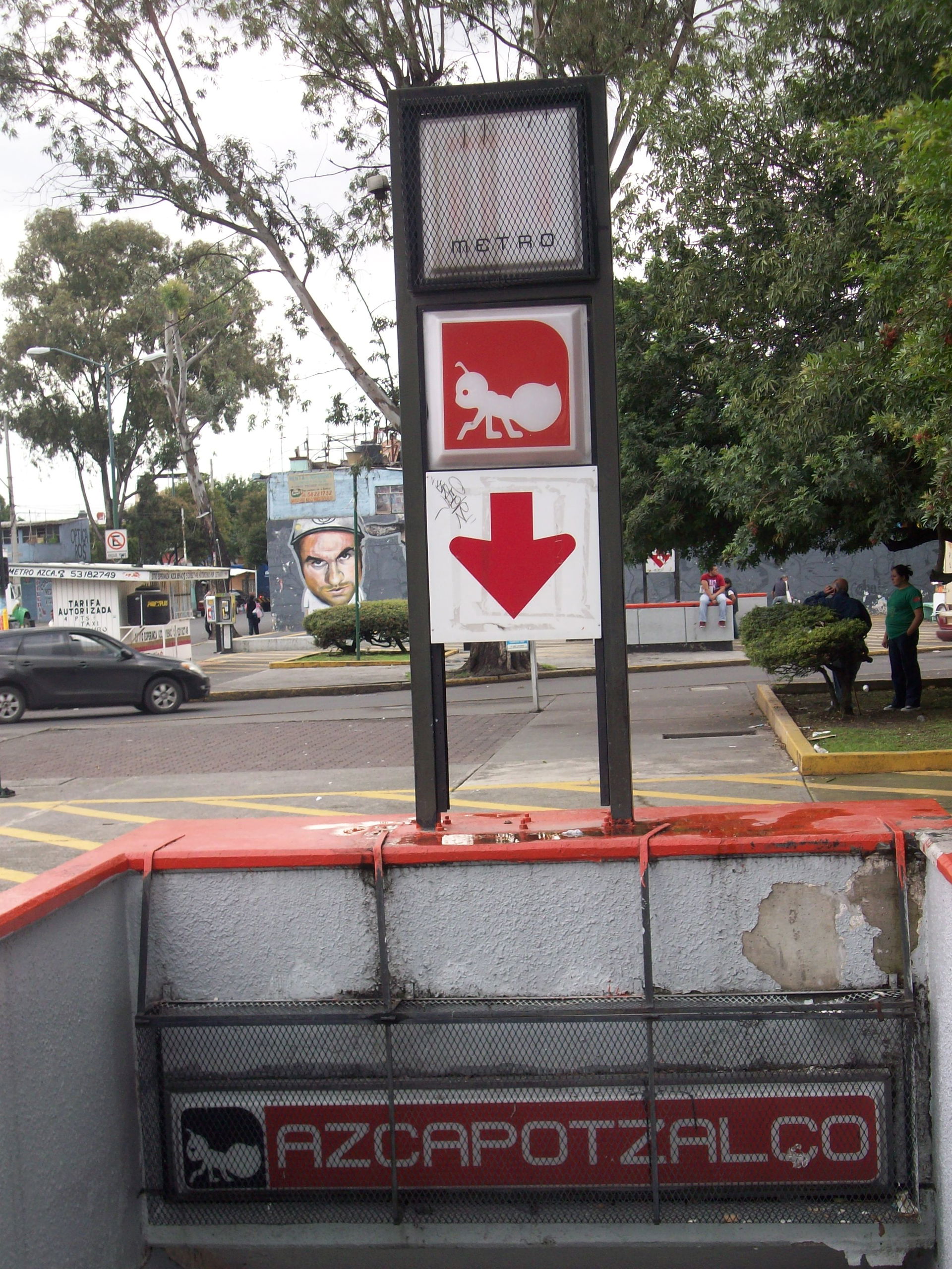 Estela estación Azcapotzalco