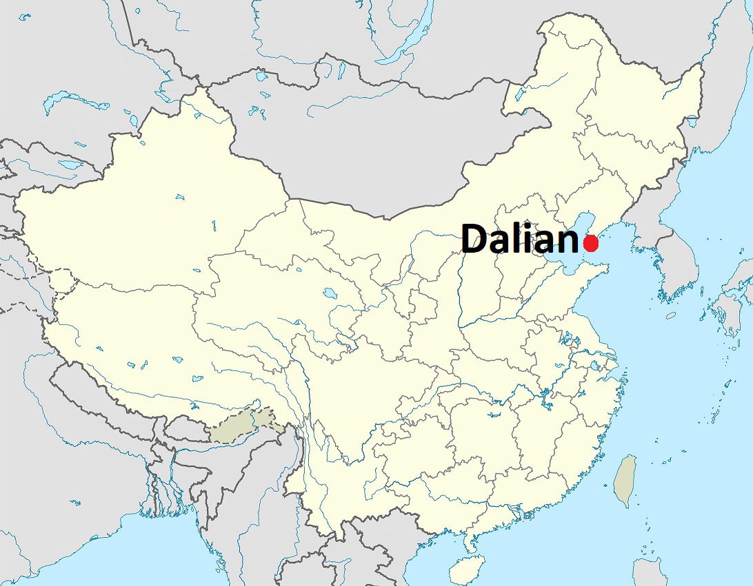 Location MAP Dalian City in Liaoning Province, China. Based on …