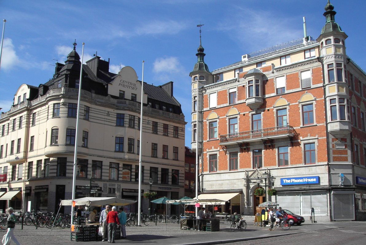 Central square, Linköping, Östergötland, Sweden