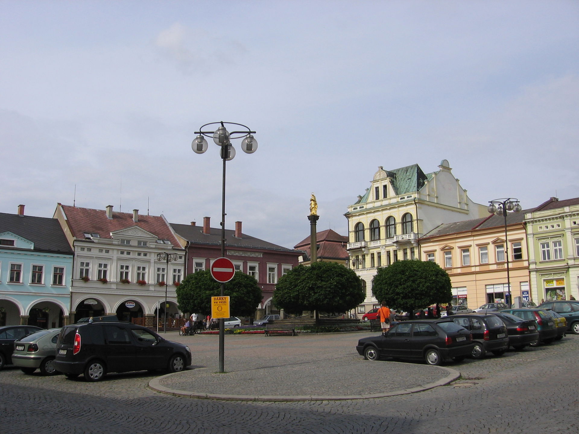Peace Square in Ústí nad Orlicí (Czech Republic)