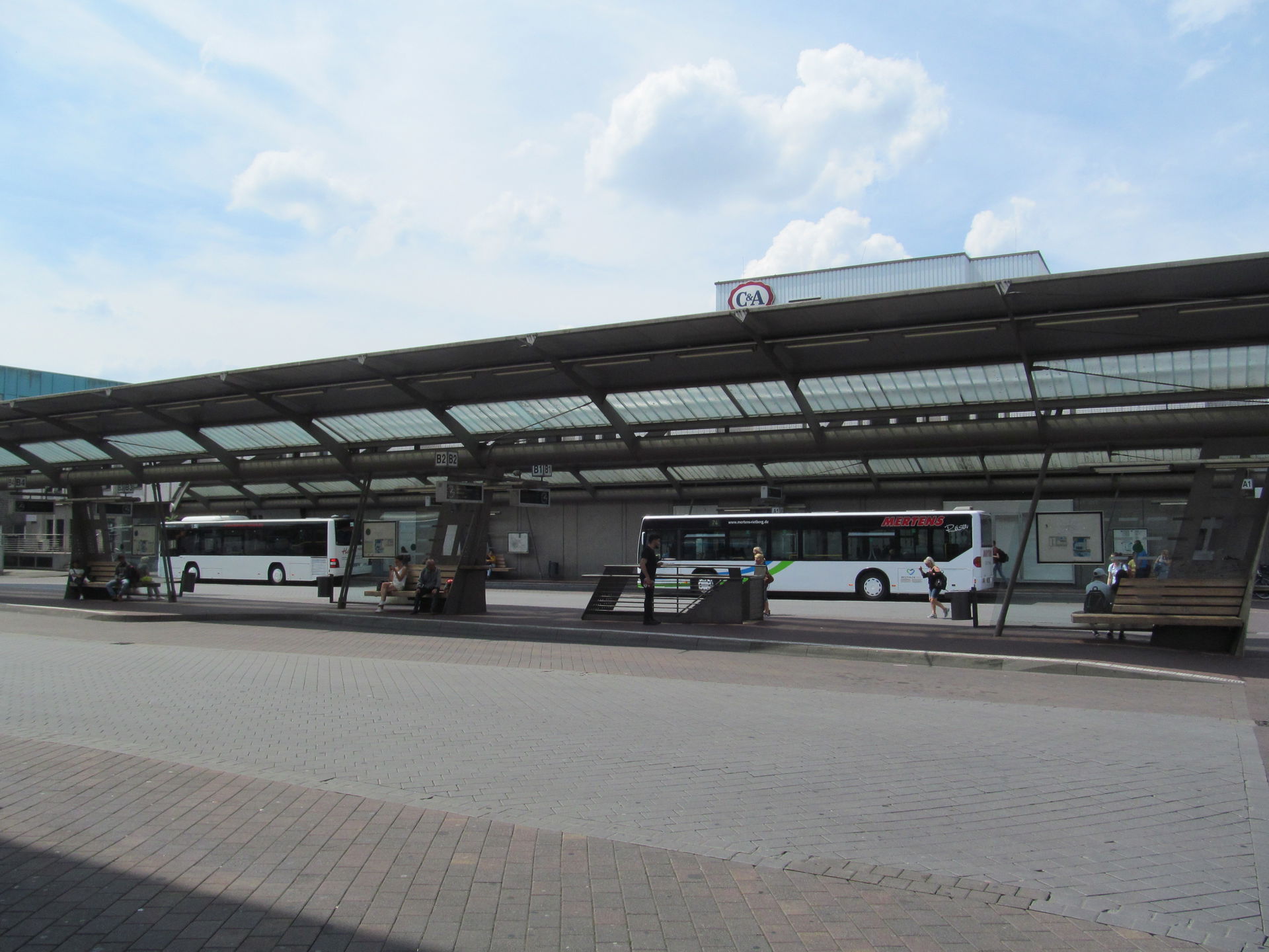 der Busbahnhof von Gütersloh