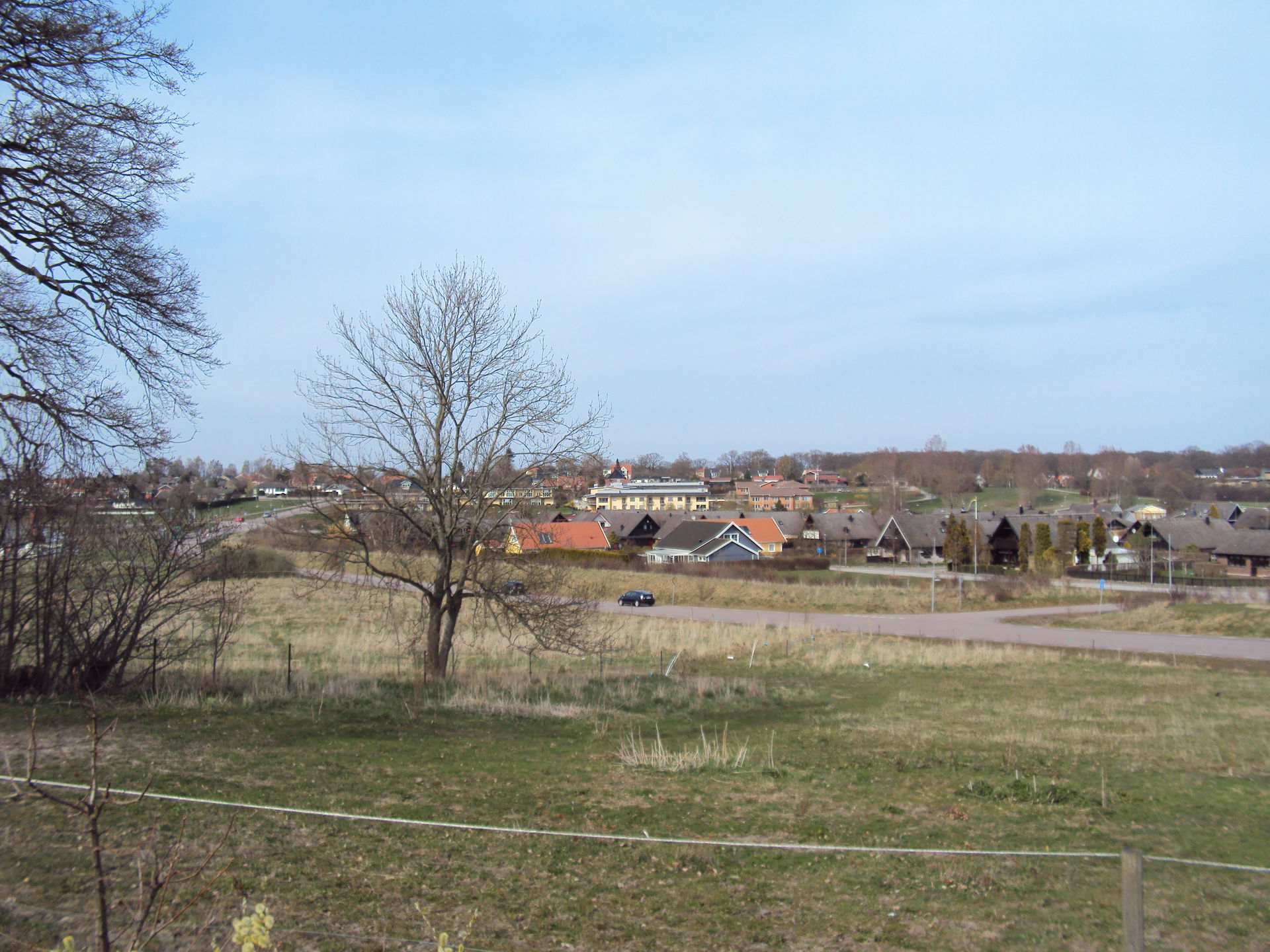 Vy över Eslöv från Västra Sallerup