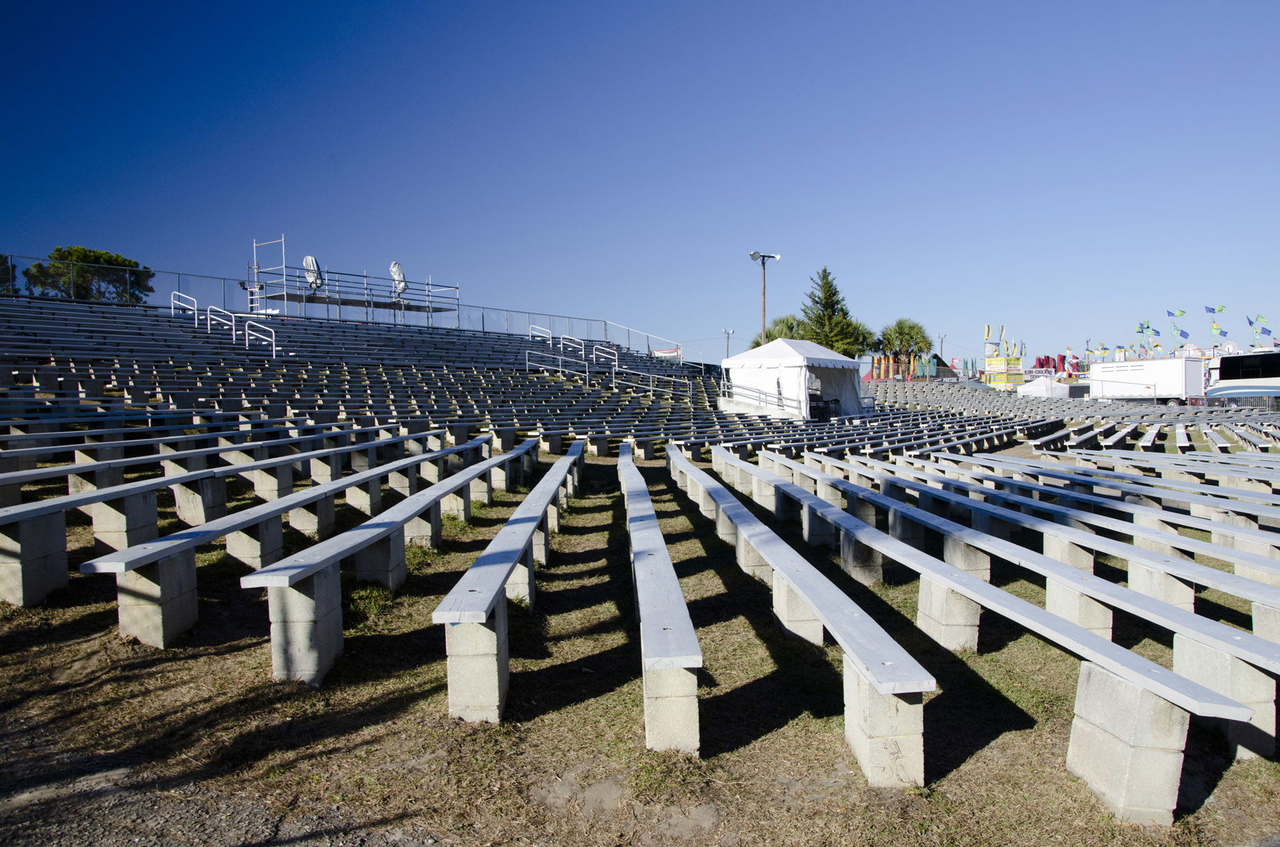 Seating at Ladsdon Fairgrounds