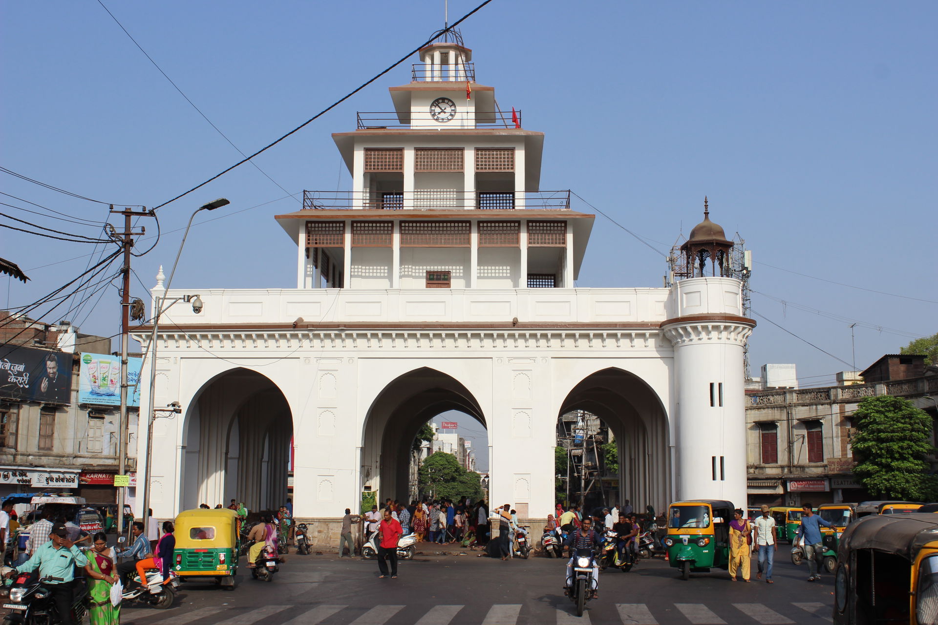 Mandvi Gate at the centre of old City of Vadodara.
