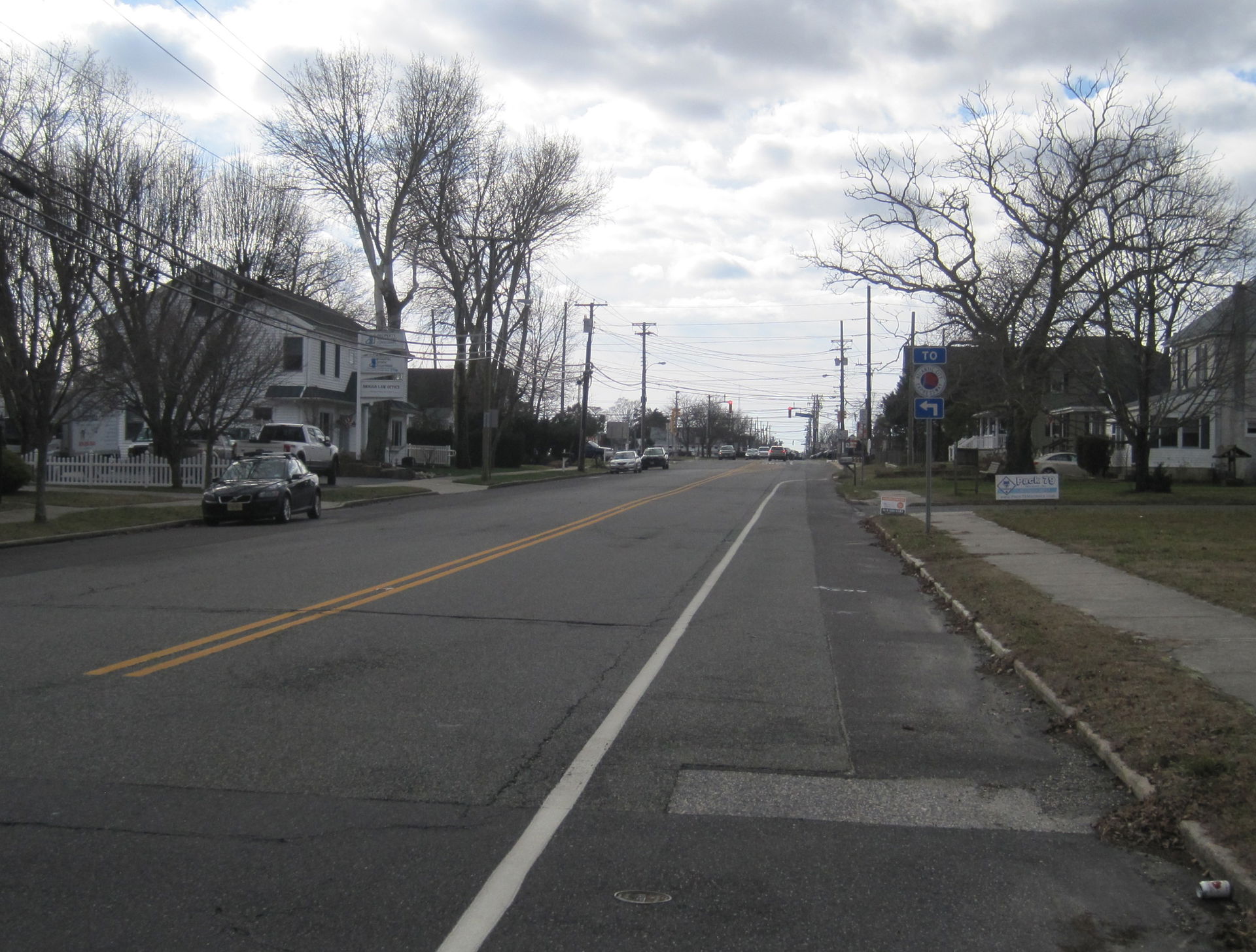 Photo showing southbound U.S. Route 9 (Shore Road) in Marmora, …