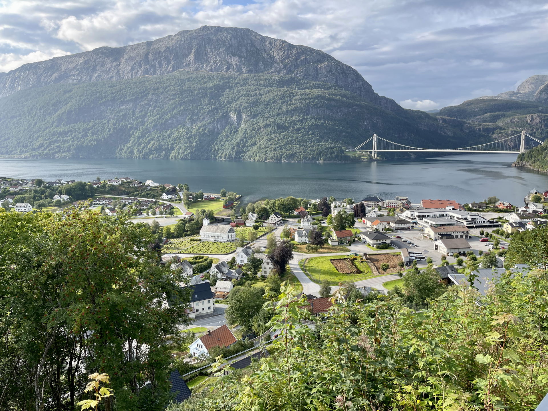 View from the Dalsåsen hill towards Dale in Sunnfjord, the admi…