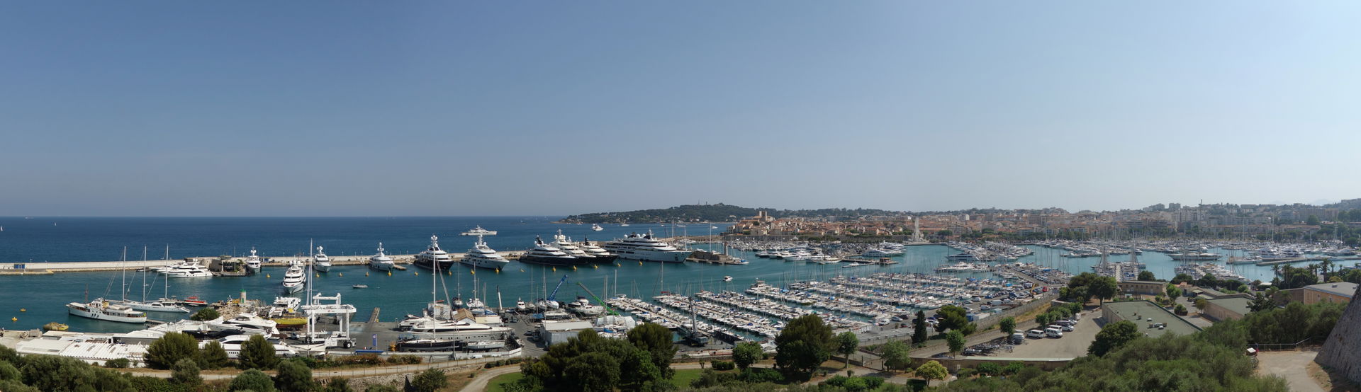 Port Vauban, the main port of Antibes as seen from Fort Carré.