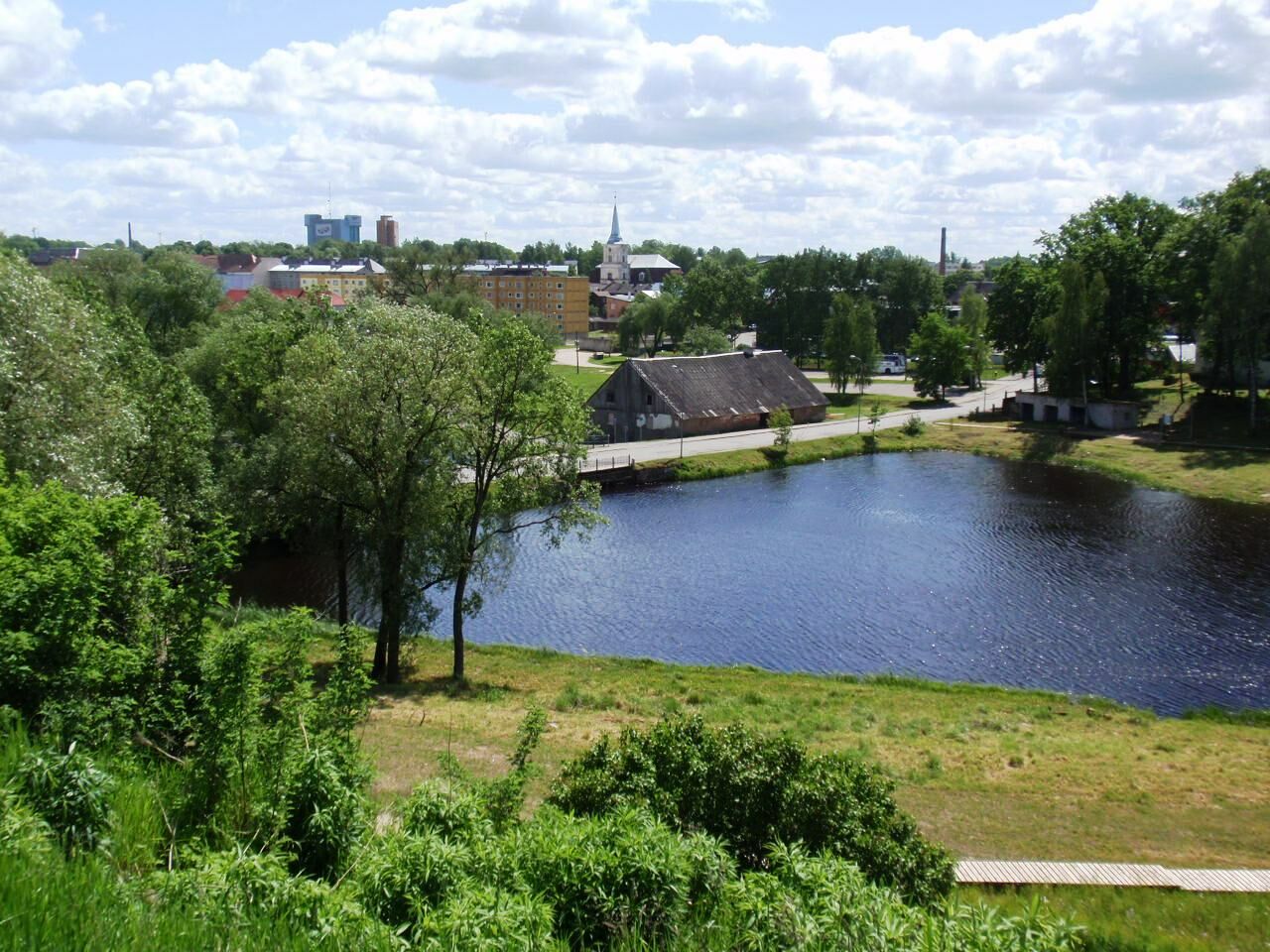 Border between Valga and Valka.