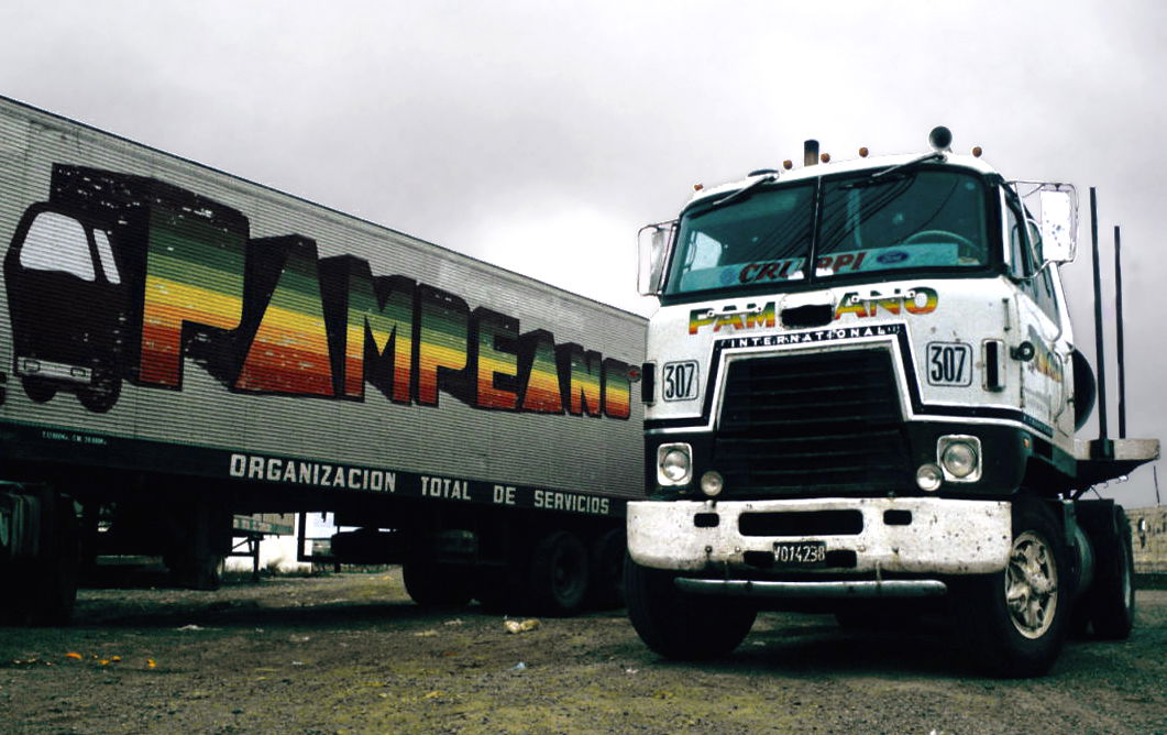Trucks at Rio Gallegos, Santa Cruz, Argentina