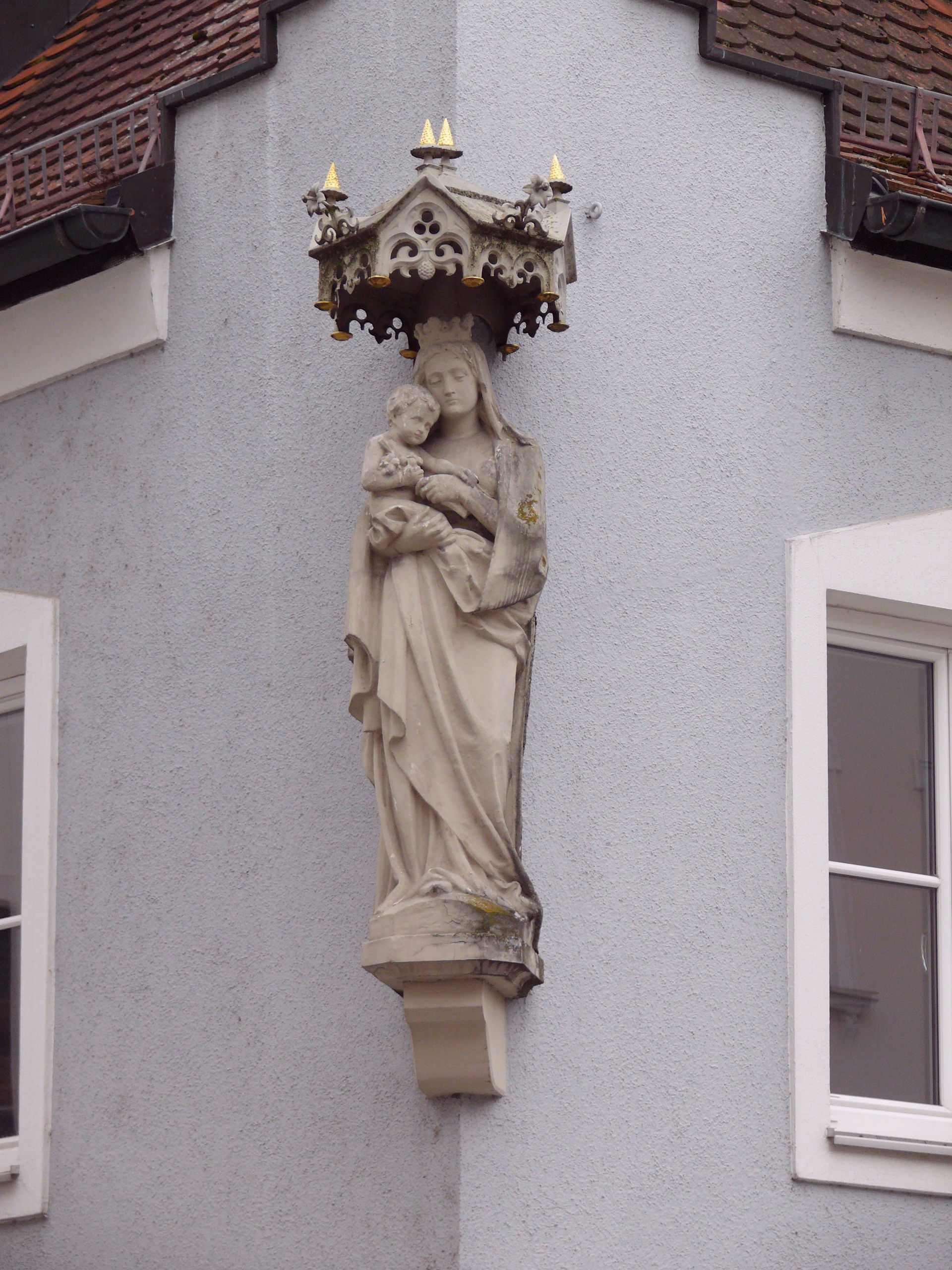 Freising, Untere Hauptstraße 56 (= Eckhaus Heiliggeistgasse/Unt…