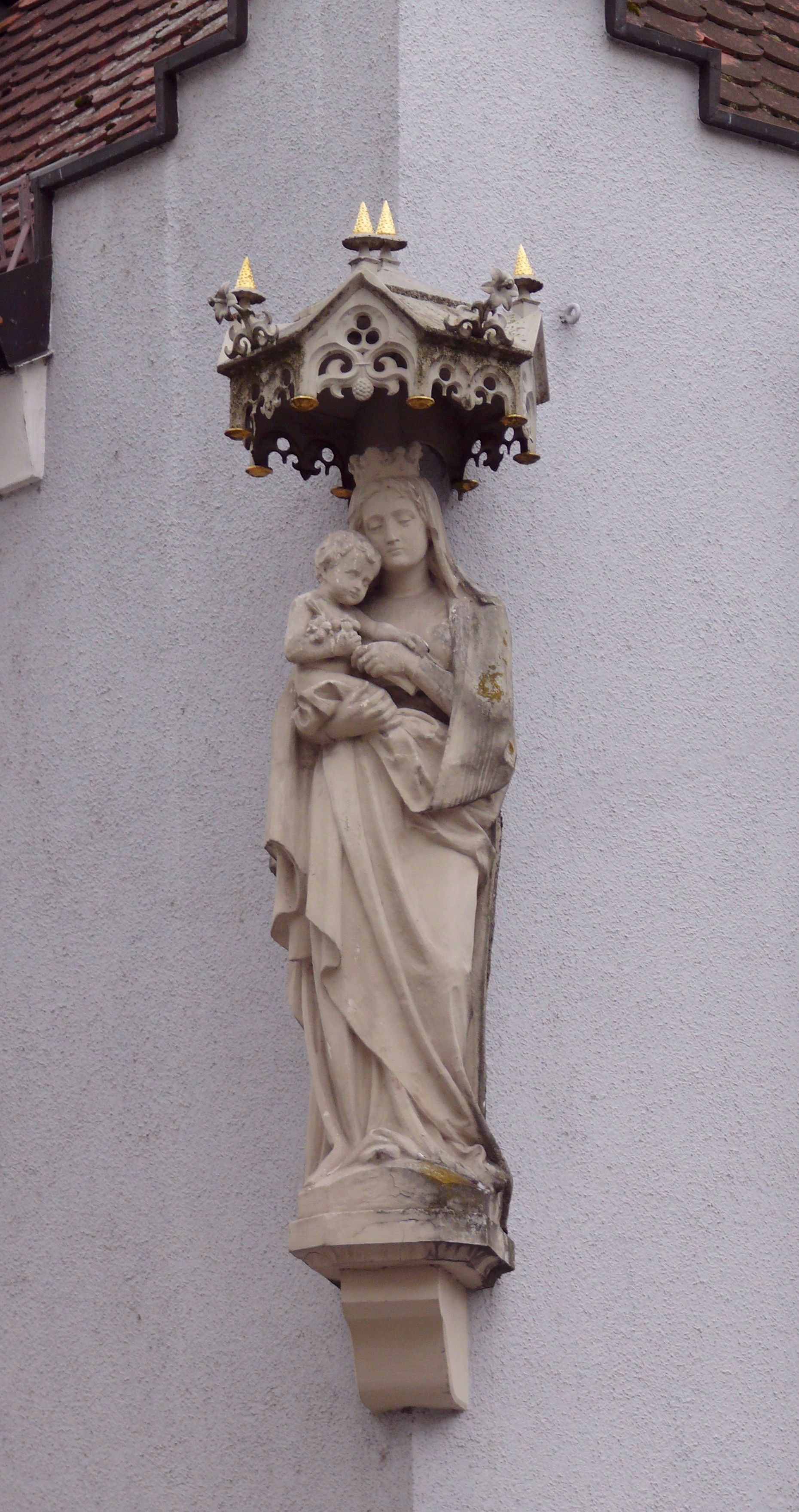 Freising, Untere Hauptstraße 56 (= Eckhaus Heiliggeistgasse/Unt…