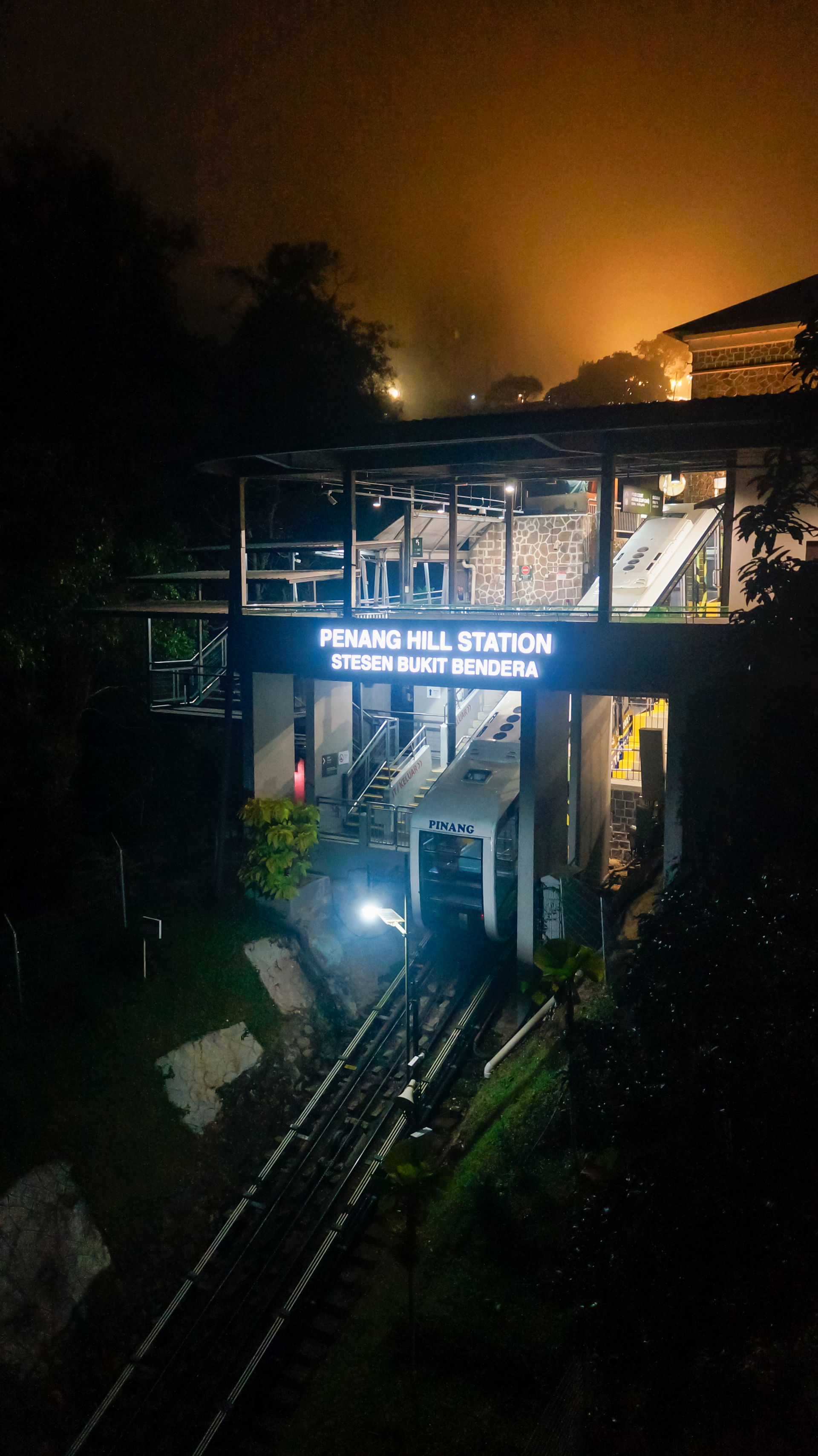The Penang Hill Upper Station, the final stop of the line at th…