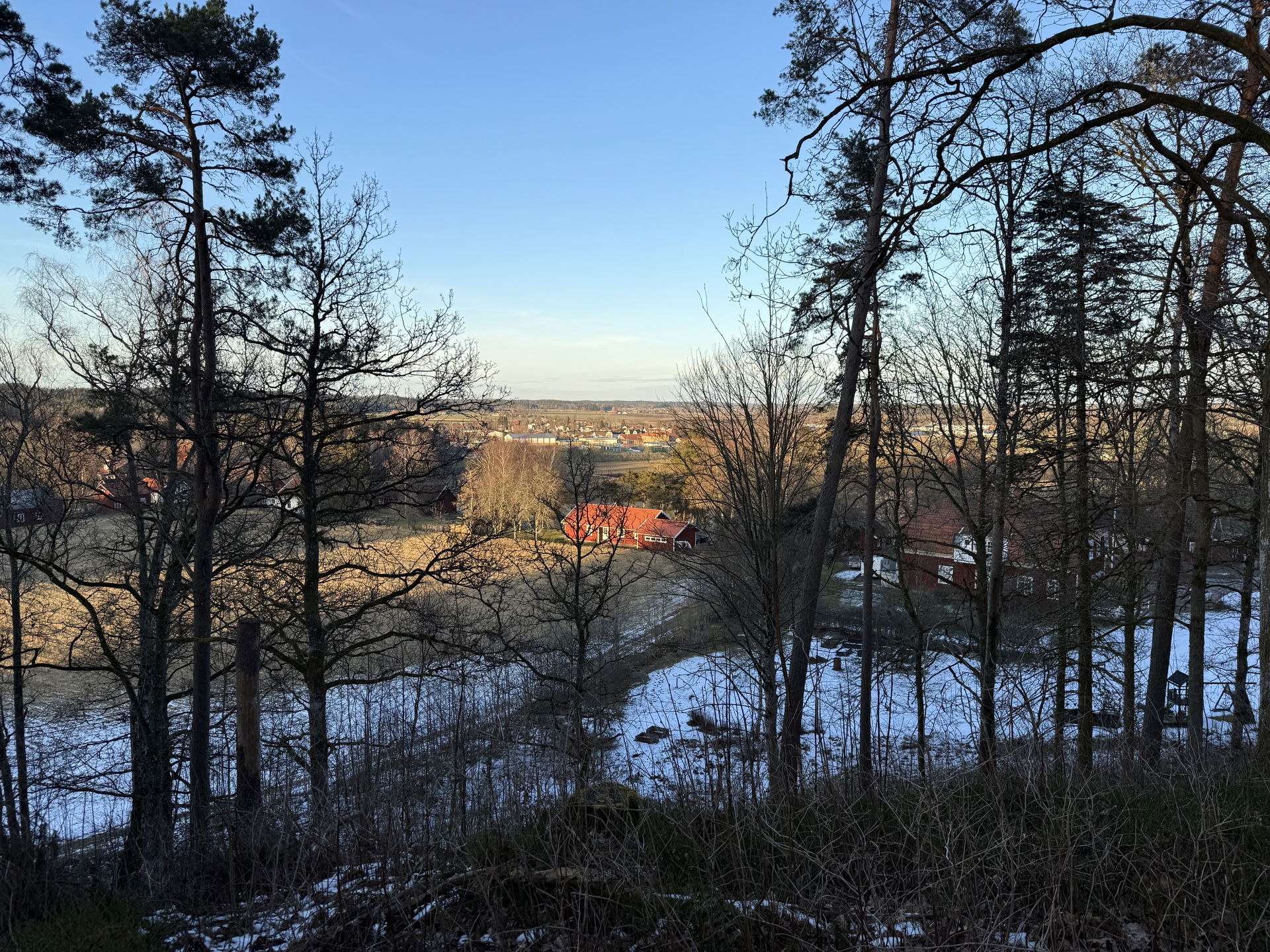 Utsikt över Mellbydalen från Erska lunde