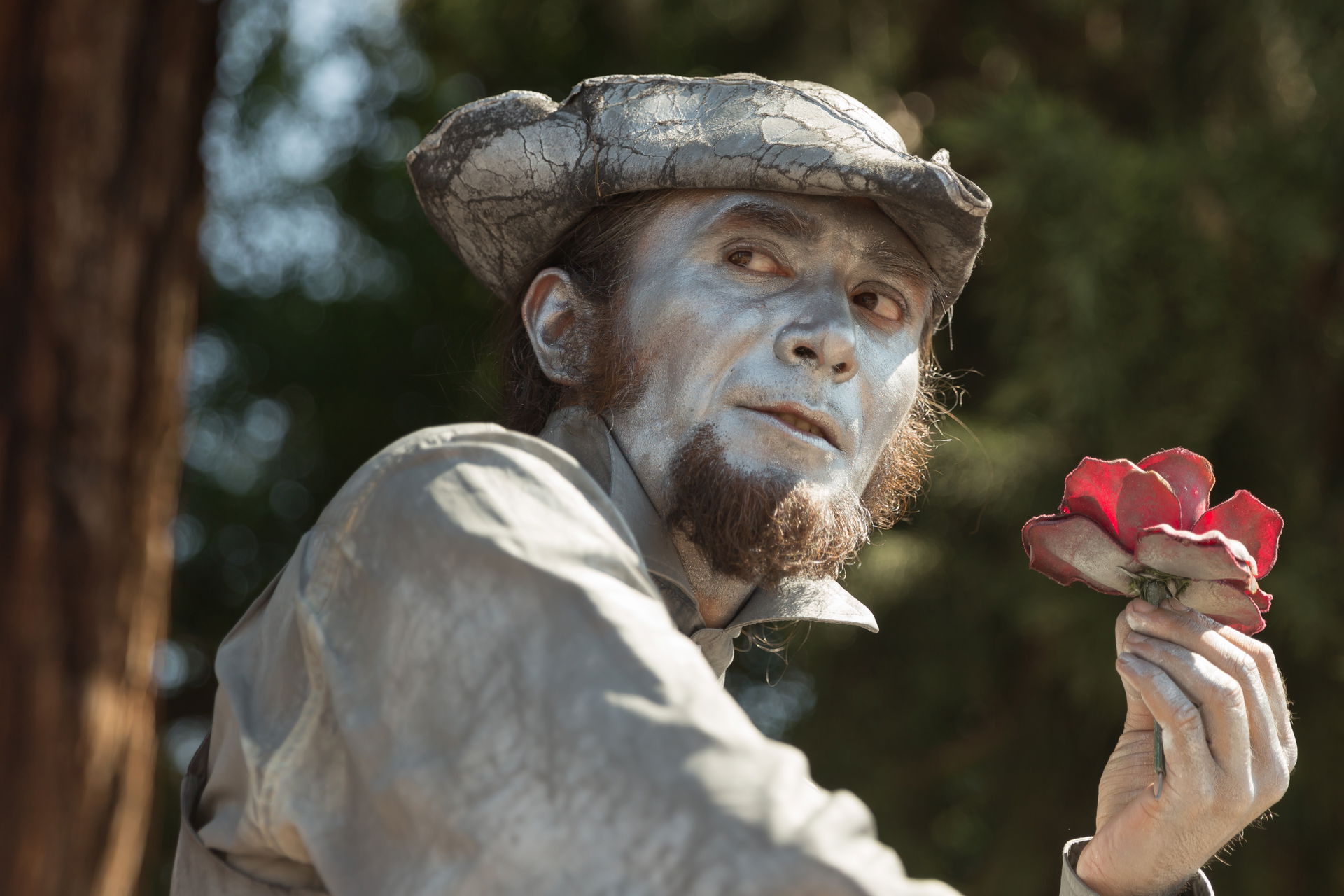 Living statue in Annecy, France.