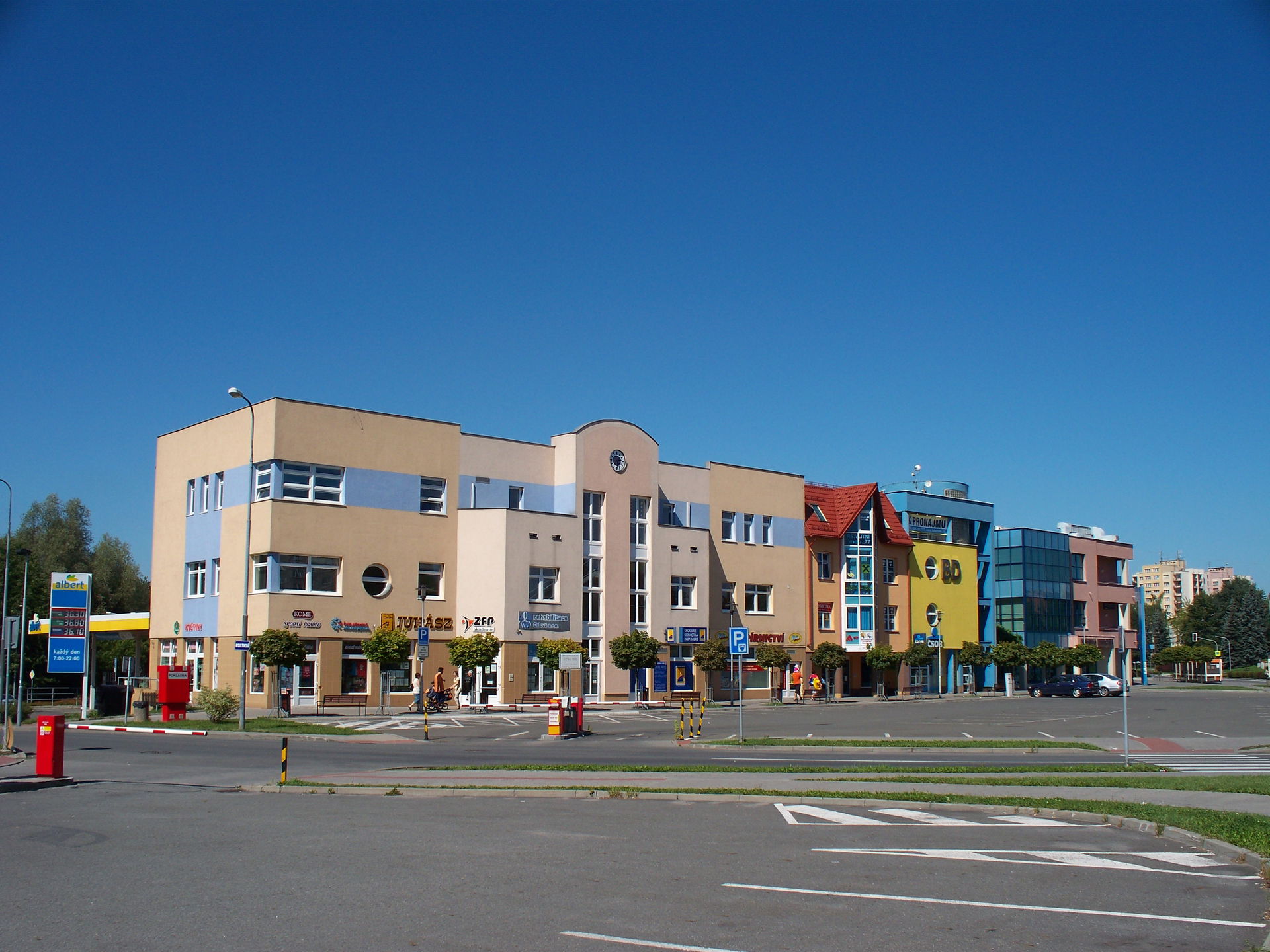 The downtown Orlová-Lutyně, Czech Republic.