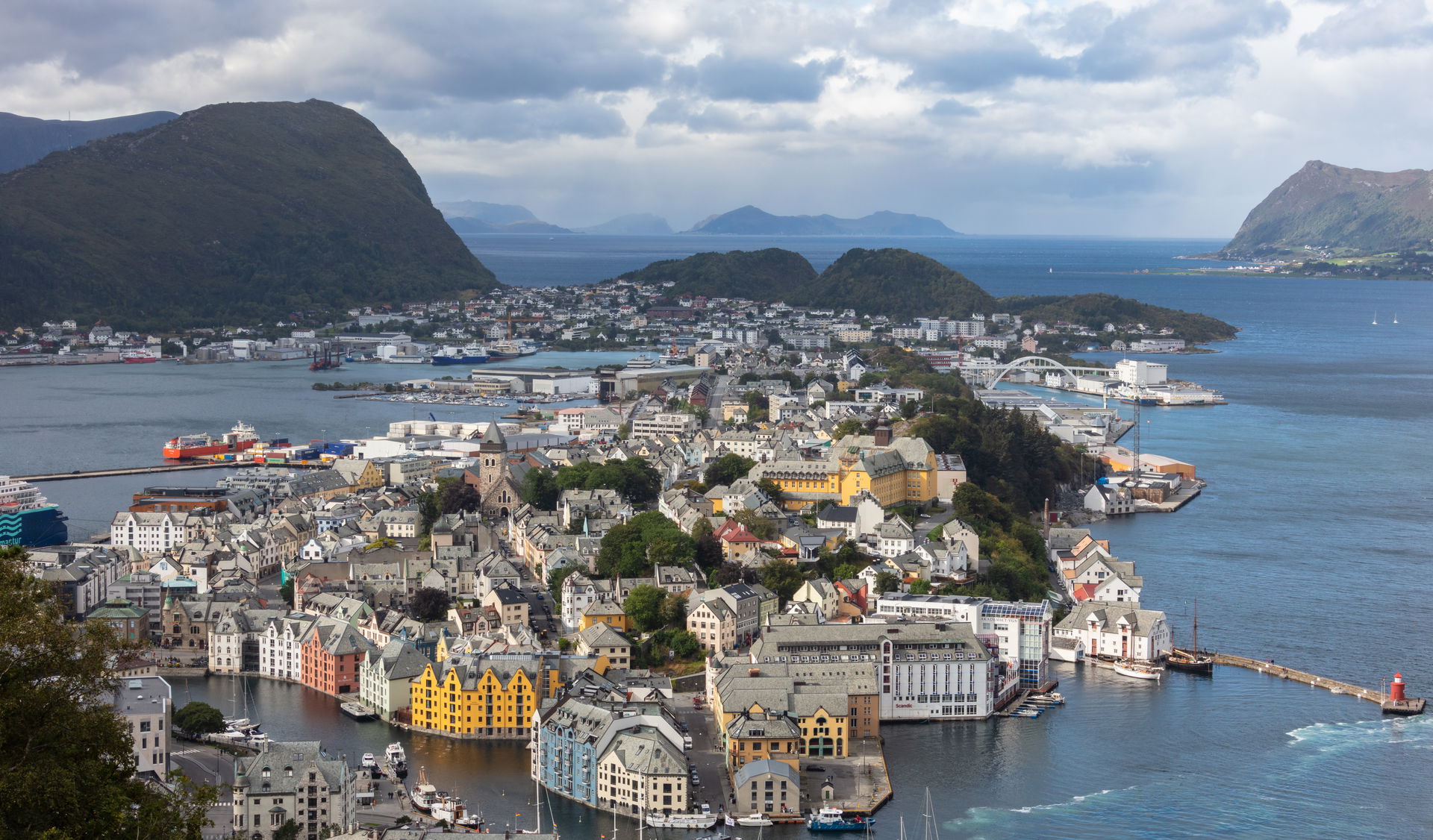 View of Ålesund from Aksla, Norway