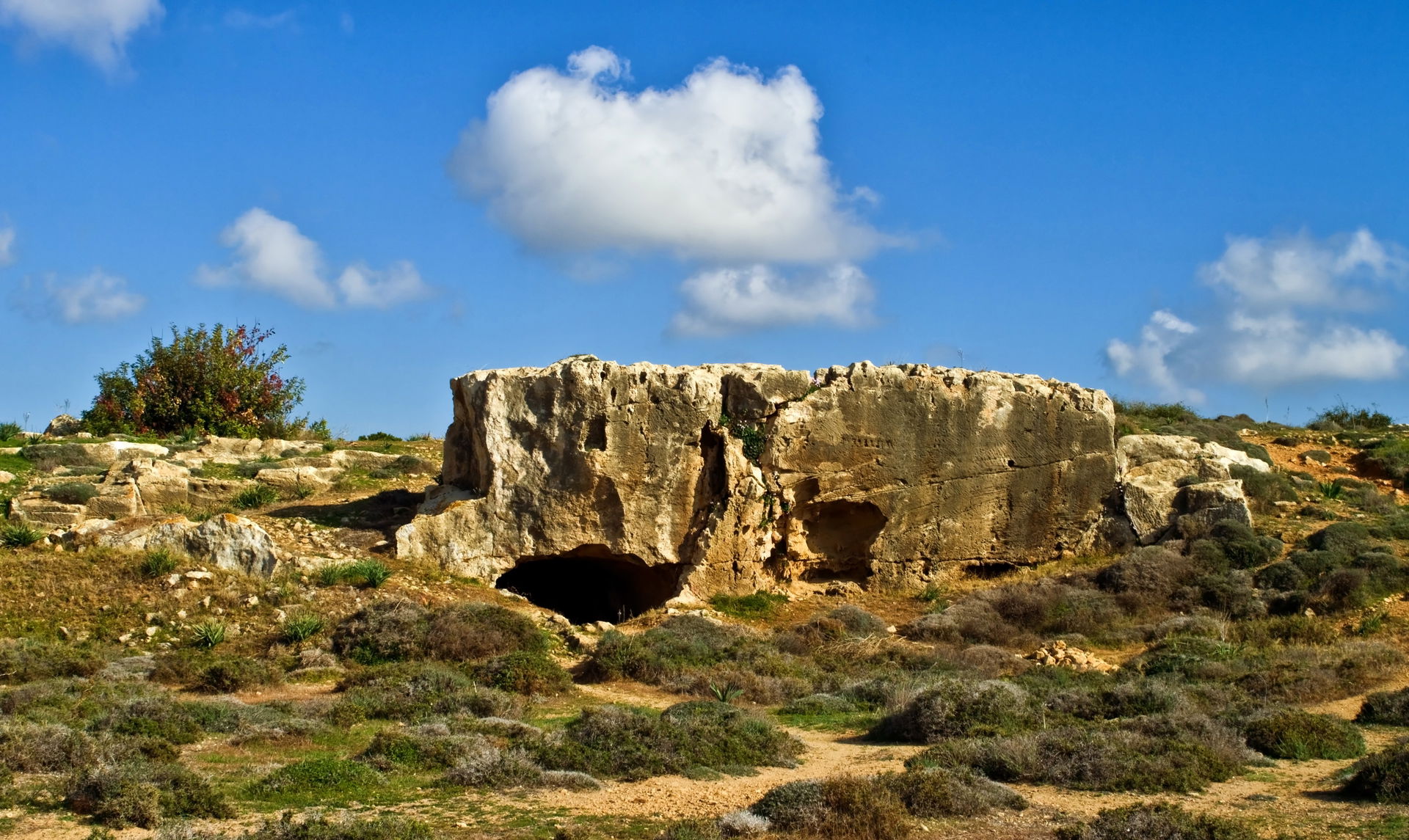 Tombs of the Kings, ancient necropolis in Paphos, Cyprus.