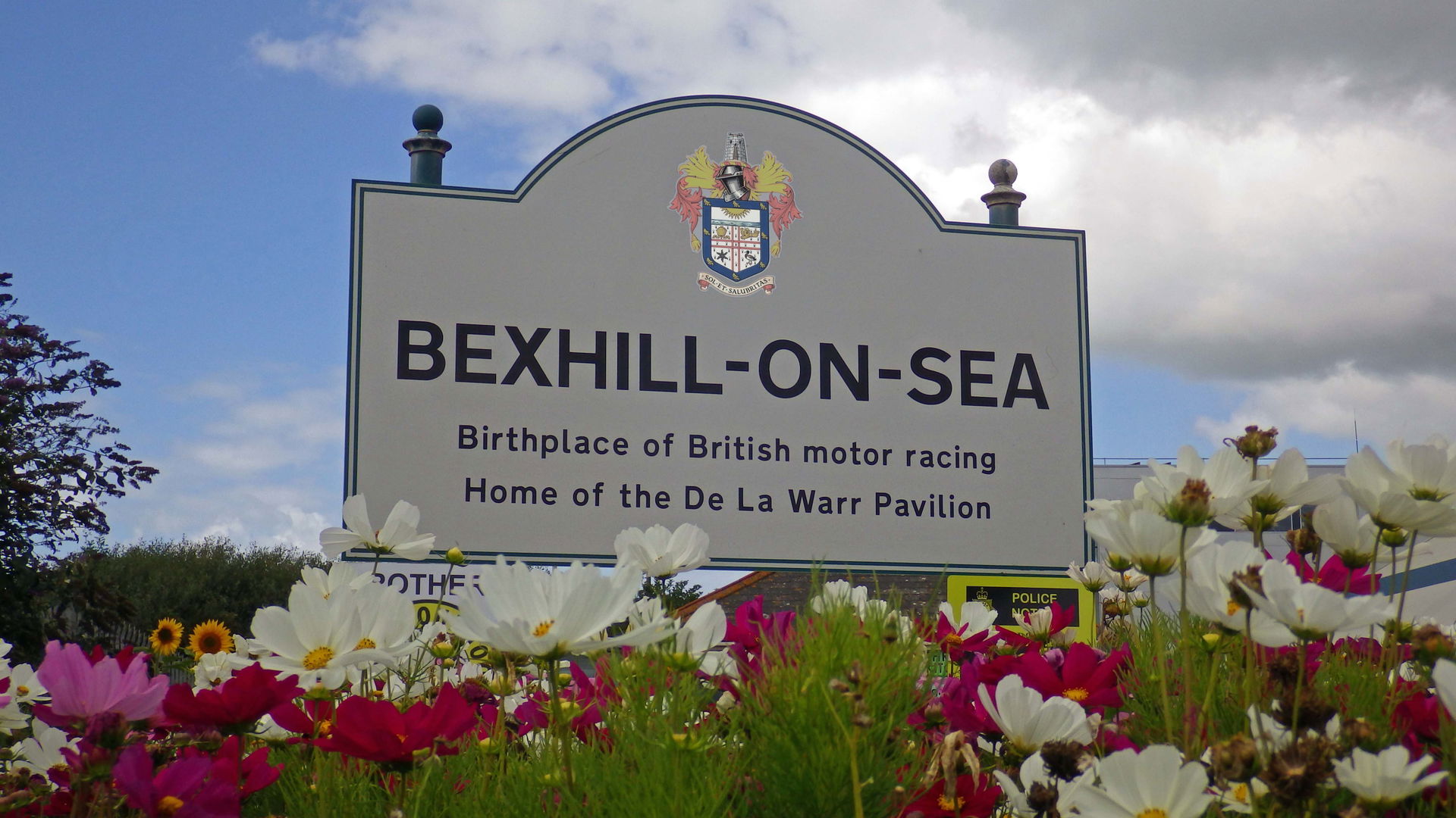 Sign showing the limit of the towns boundary, located on Bexhil…