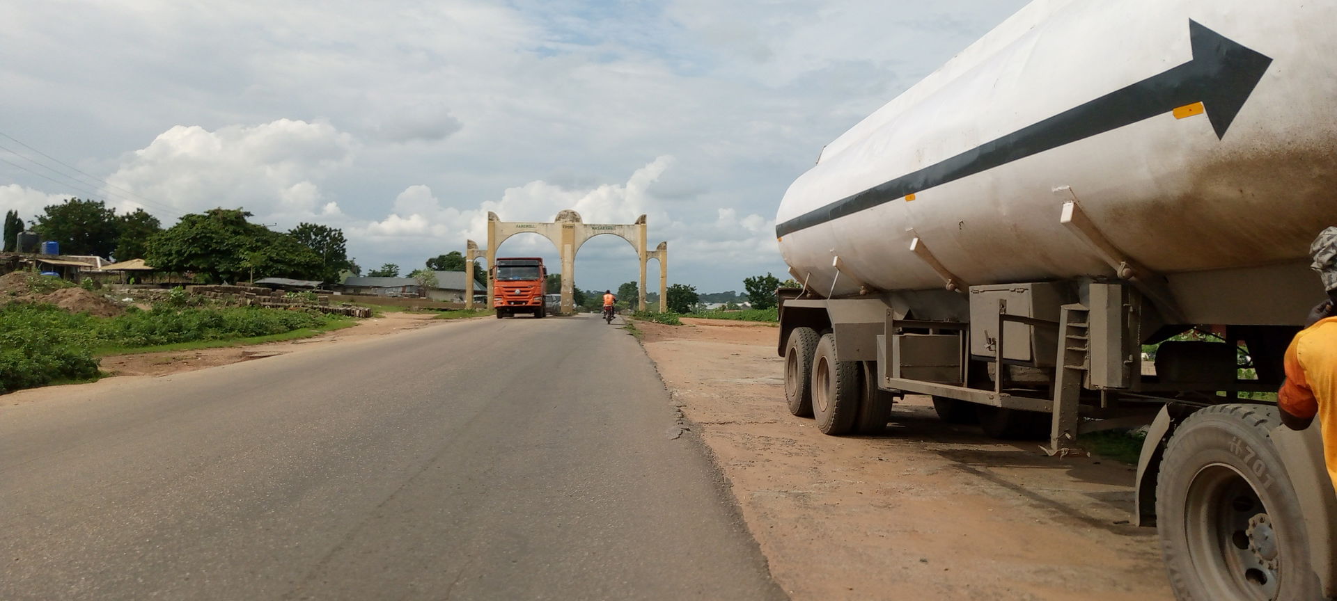 Welcome to Nasarawa main entrance, Nasarawa State