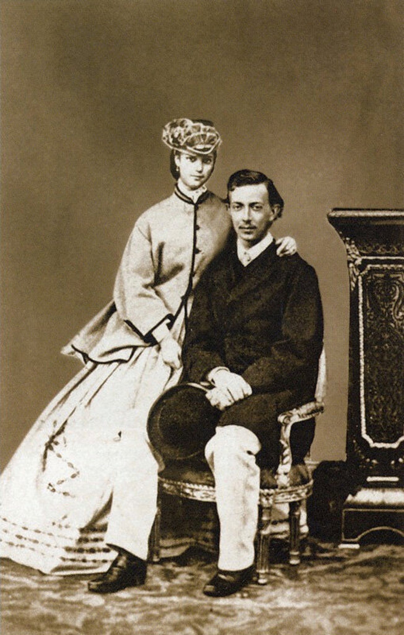 Tsarevich Nicholas Alexandrovich of Russia and his bride Prince…