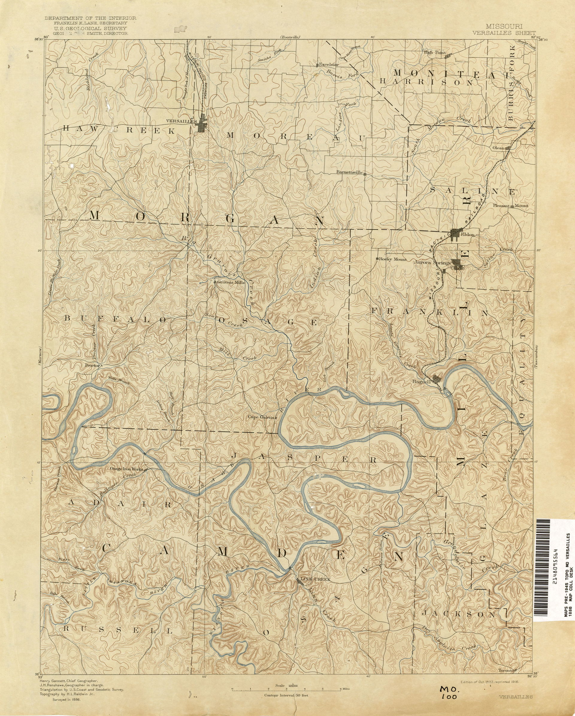 Versailles 1:125,000 1886 (2.6MB) - Missouri Historical Topogra…