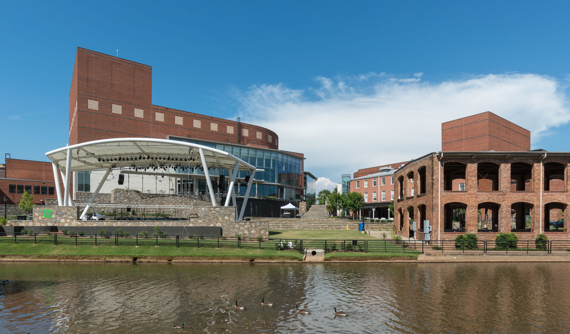 A southwest view of some of the buildings forming the Peace Cen…