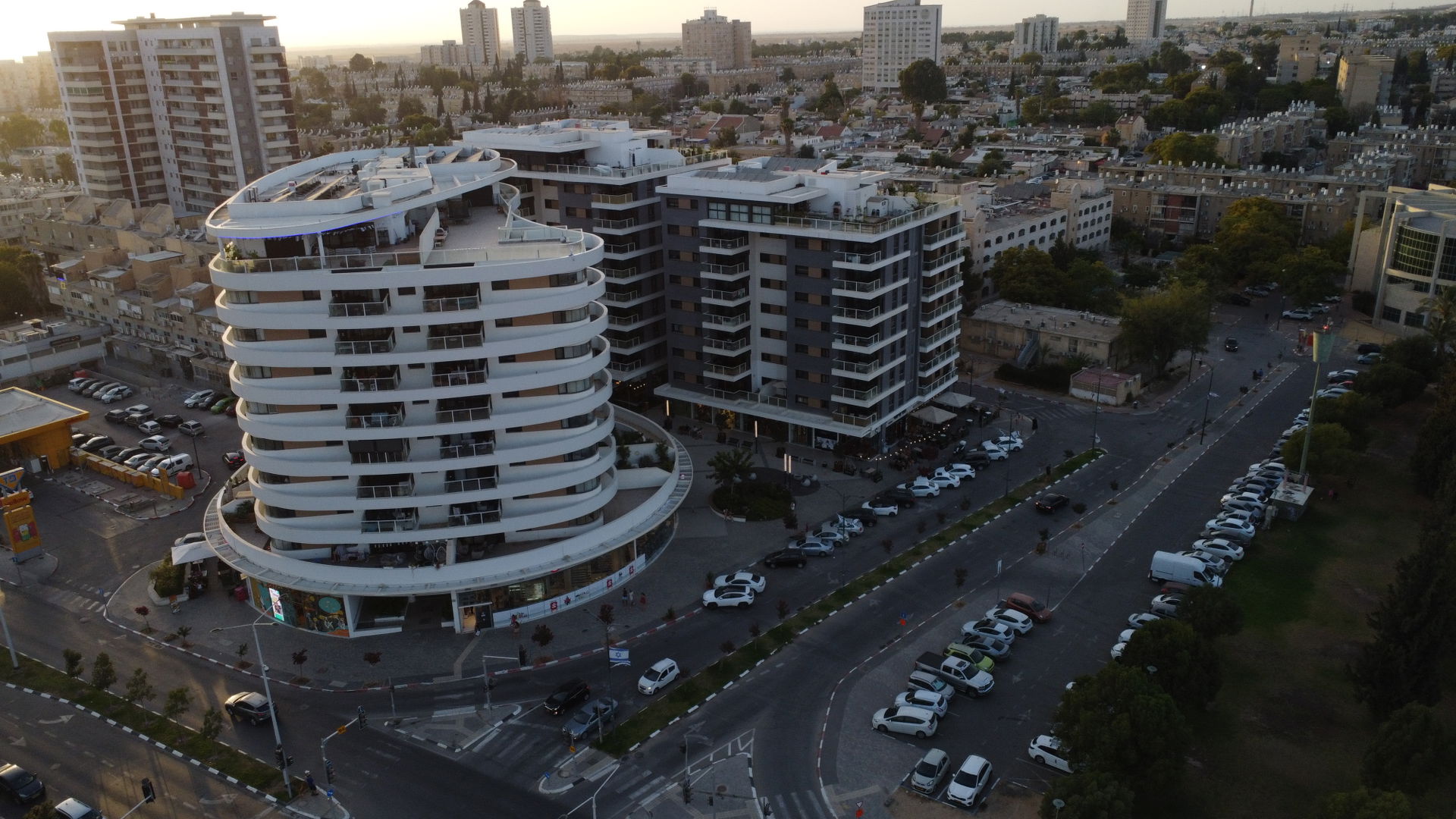 Aerial photograph of a building in Beersheba, Israel