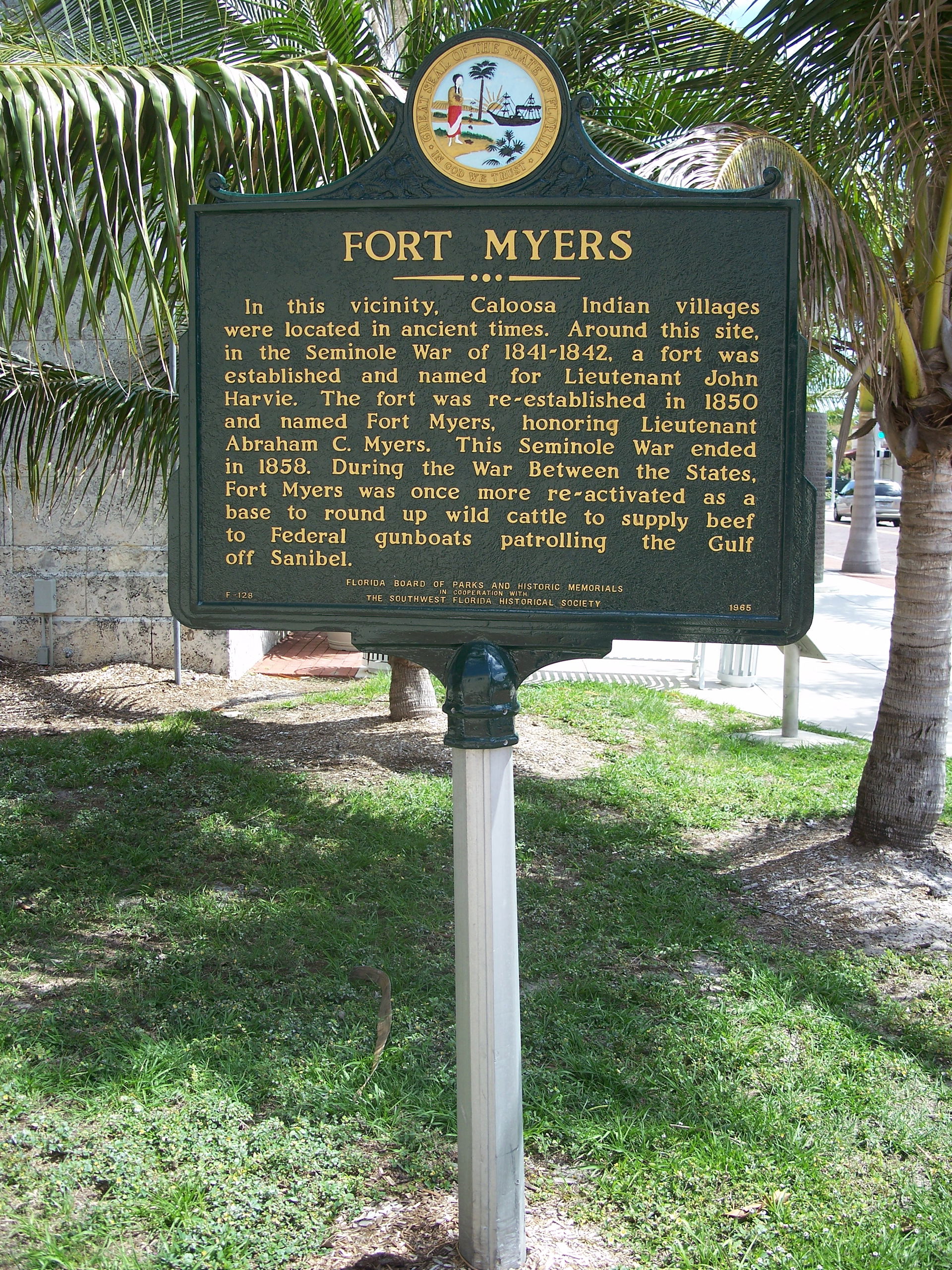 Fort Myers, Florida: Historical marker