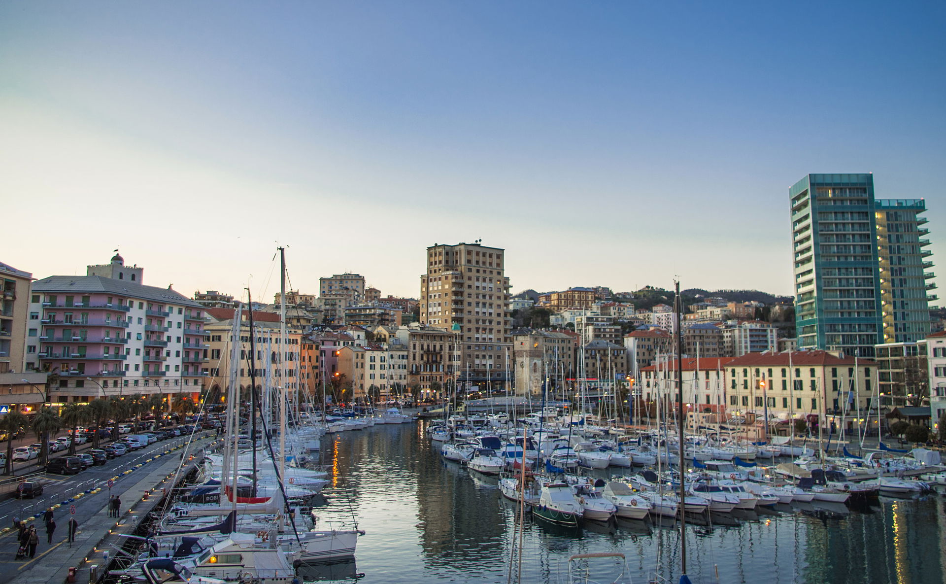 View of the city of Savona, Italy