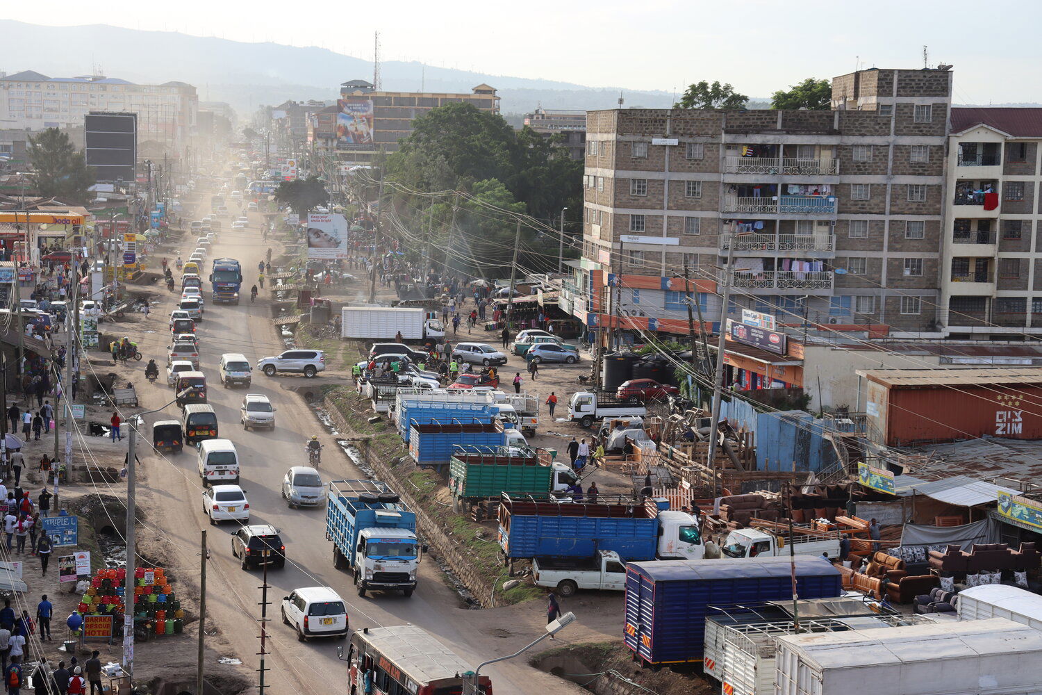 View Of Ongata Rongai From Tyme Arcade.