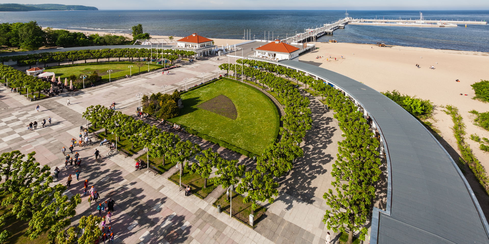 Promenade pier of Sopot, Poland