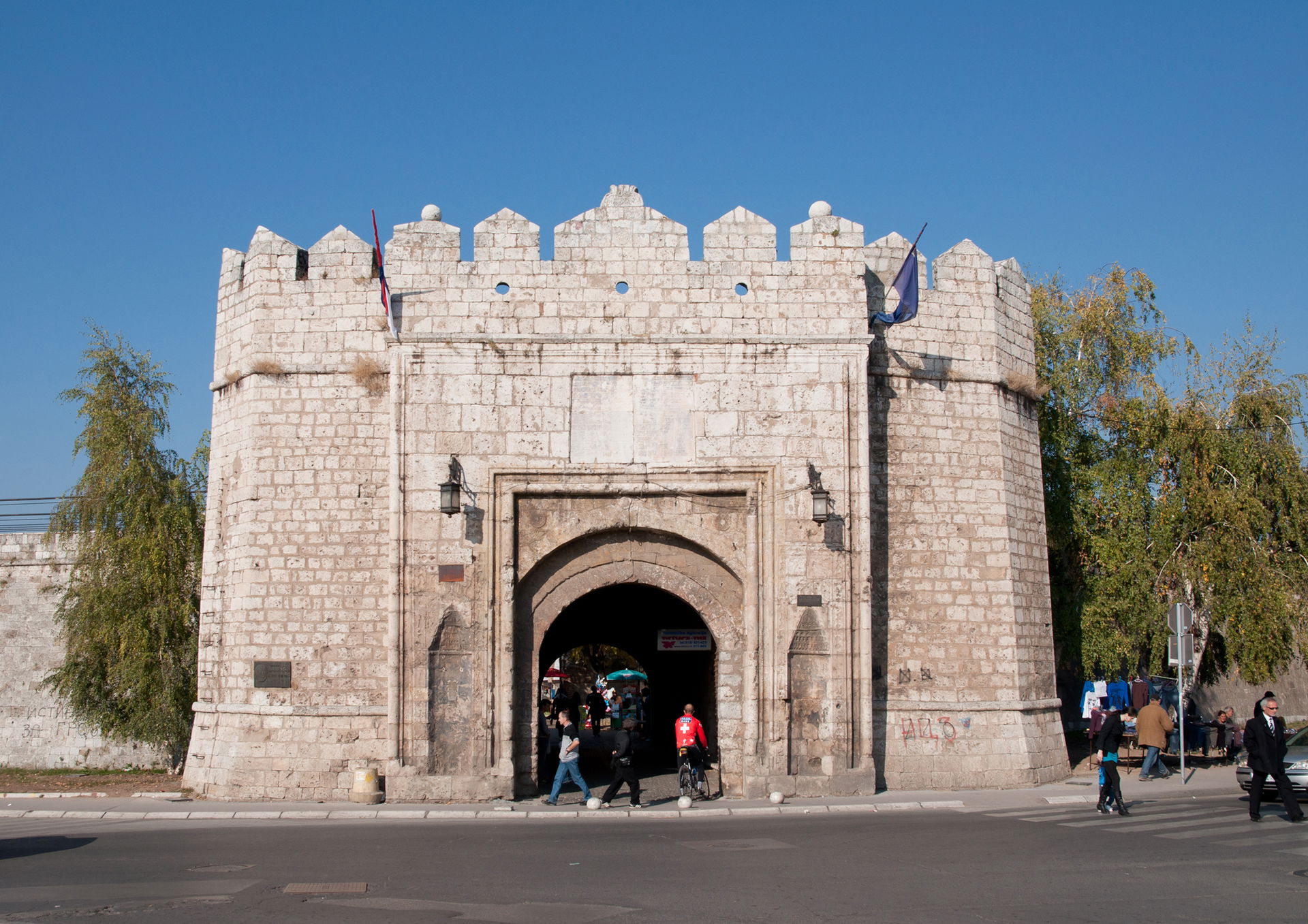 The main gate of the Niš Fortress situated along the Nišava riv…