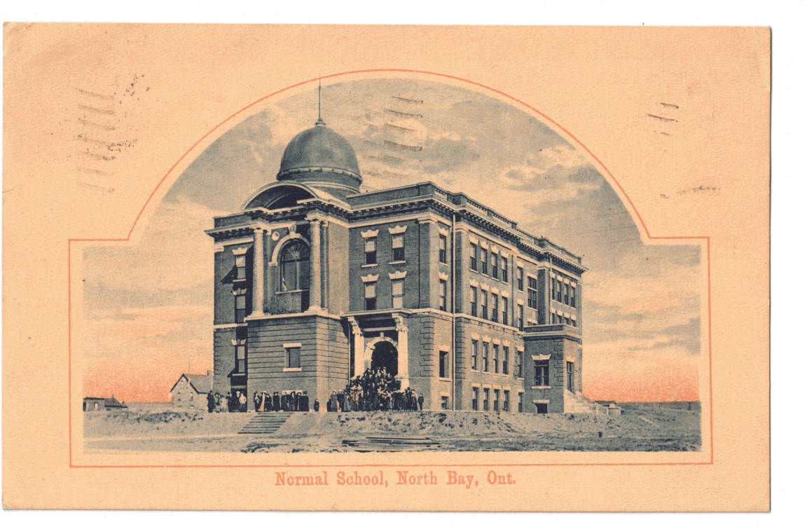 Post card from before 1913 of the Normal School North Bay, Onta…