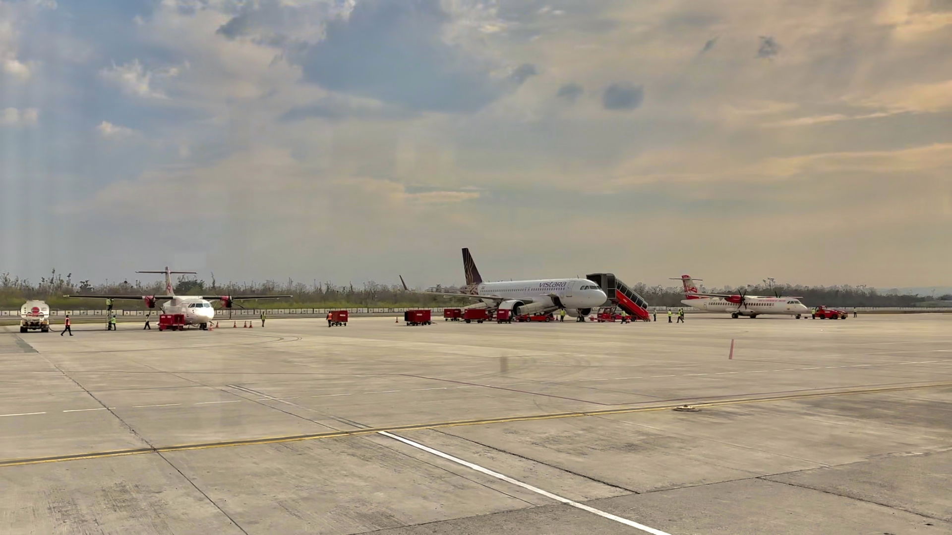 Apron area at Jolly Grant Airport, Dehradun