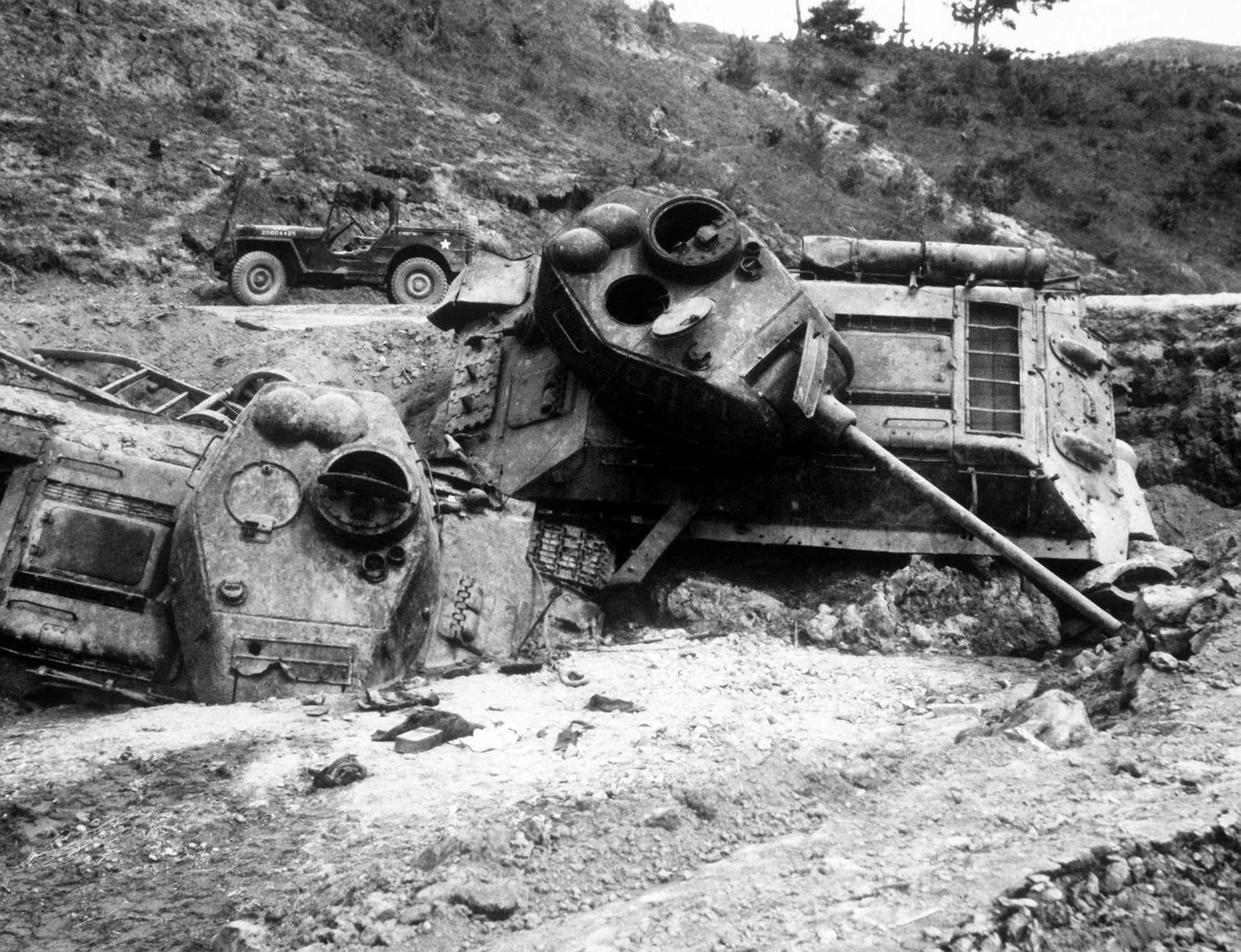 Napalm Bomb Victims. Mute testimony of accuracy of close suppor…