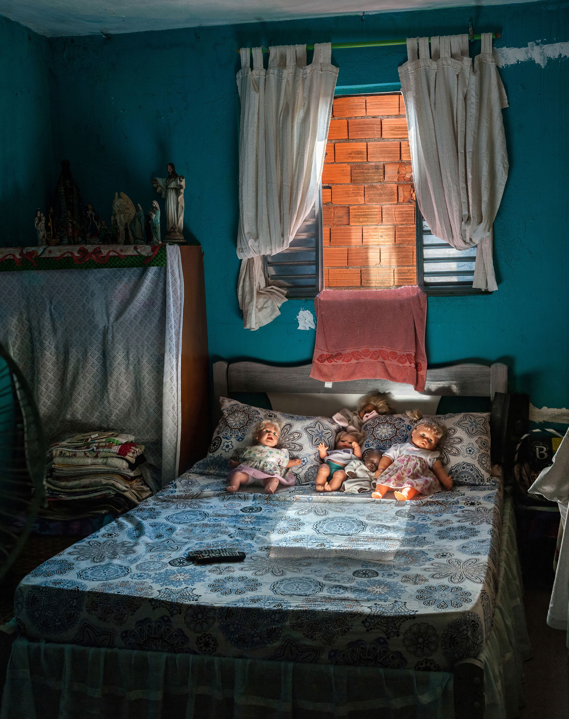 Typical favela room of a dwelling house around of São Paulo cit…