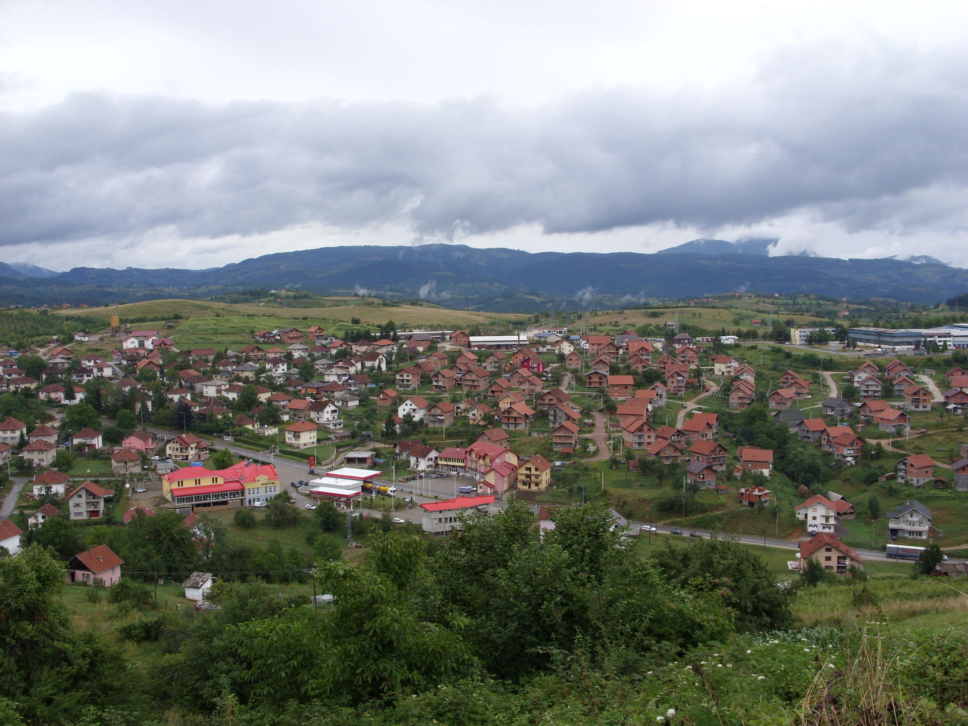 View on Vlasenica (Bosnia and Herzegovina).